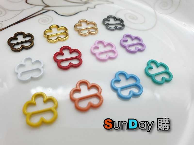 手作輔料 內徑5mm花朵日字扣 皮帶扣