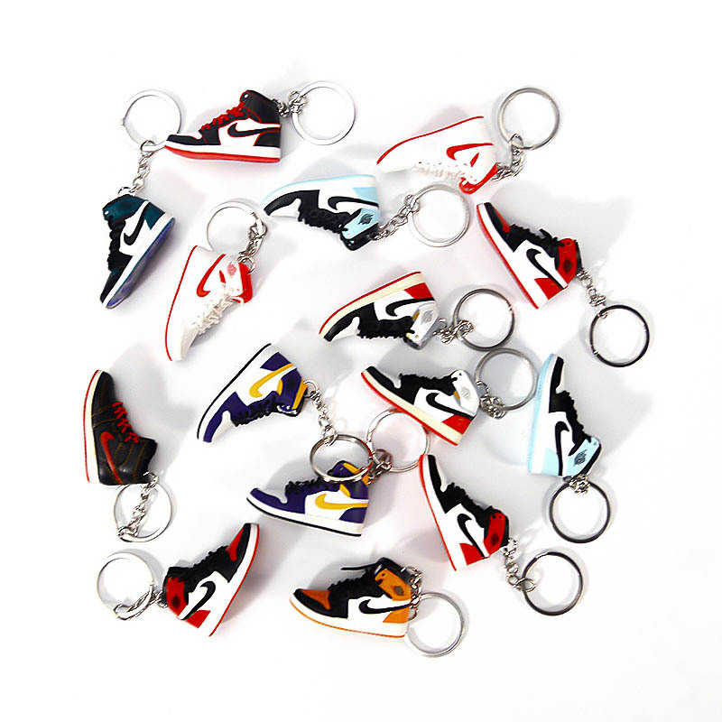 經典販賣機-多款Air Jordan 5喬丹球鞋模型鑰匙圈吊飾 NIKE籃球鞋AJ1 Supreme OW手工收藏