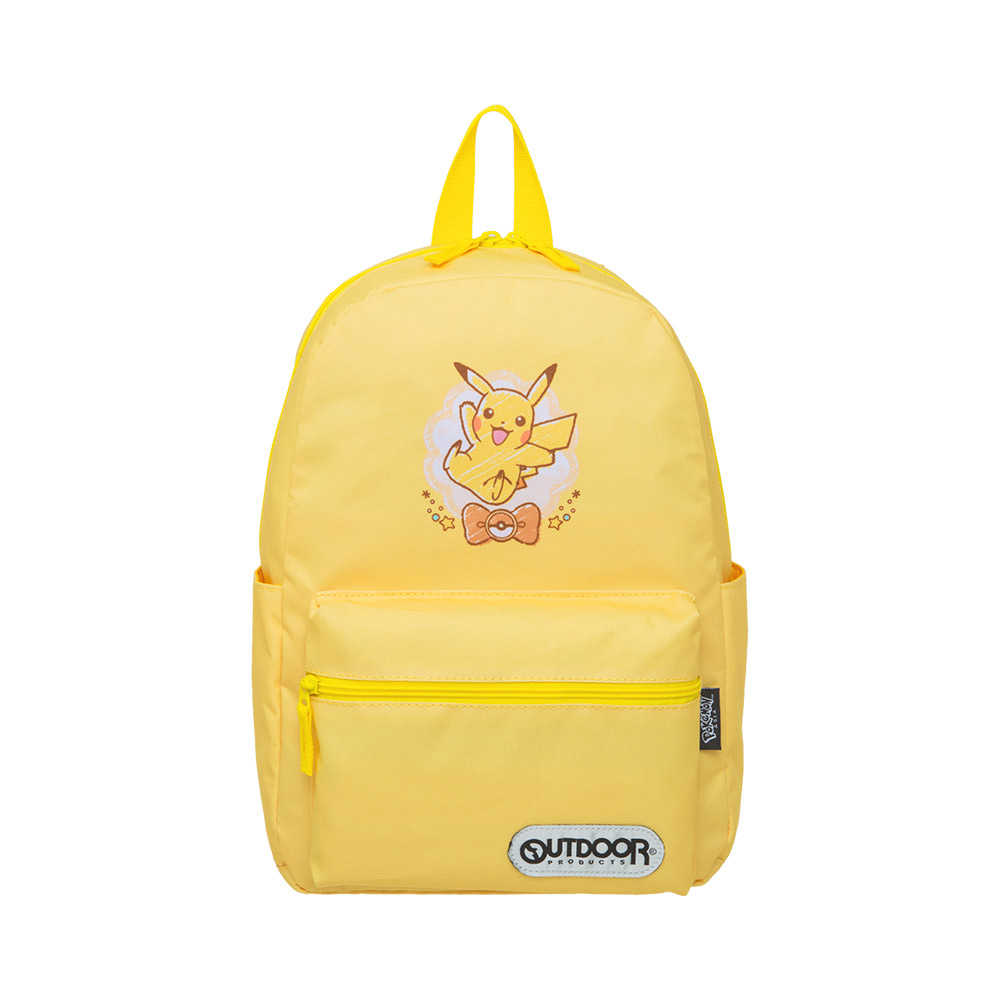 【OUTDOOR】寶可夢Pokemon-手繪風皮卡丘後背包-黃色 ODGO21B01YL