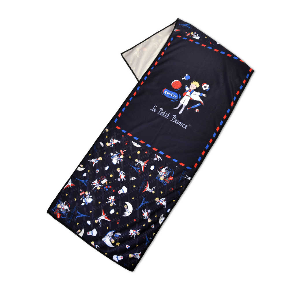 【小王子Le Petit Prince聯名款】環遊法國-涼感巾-黑 FXG305-01