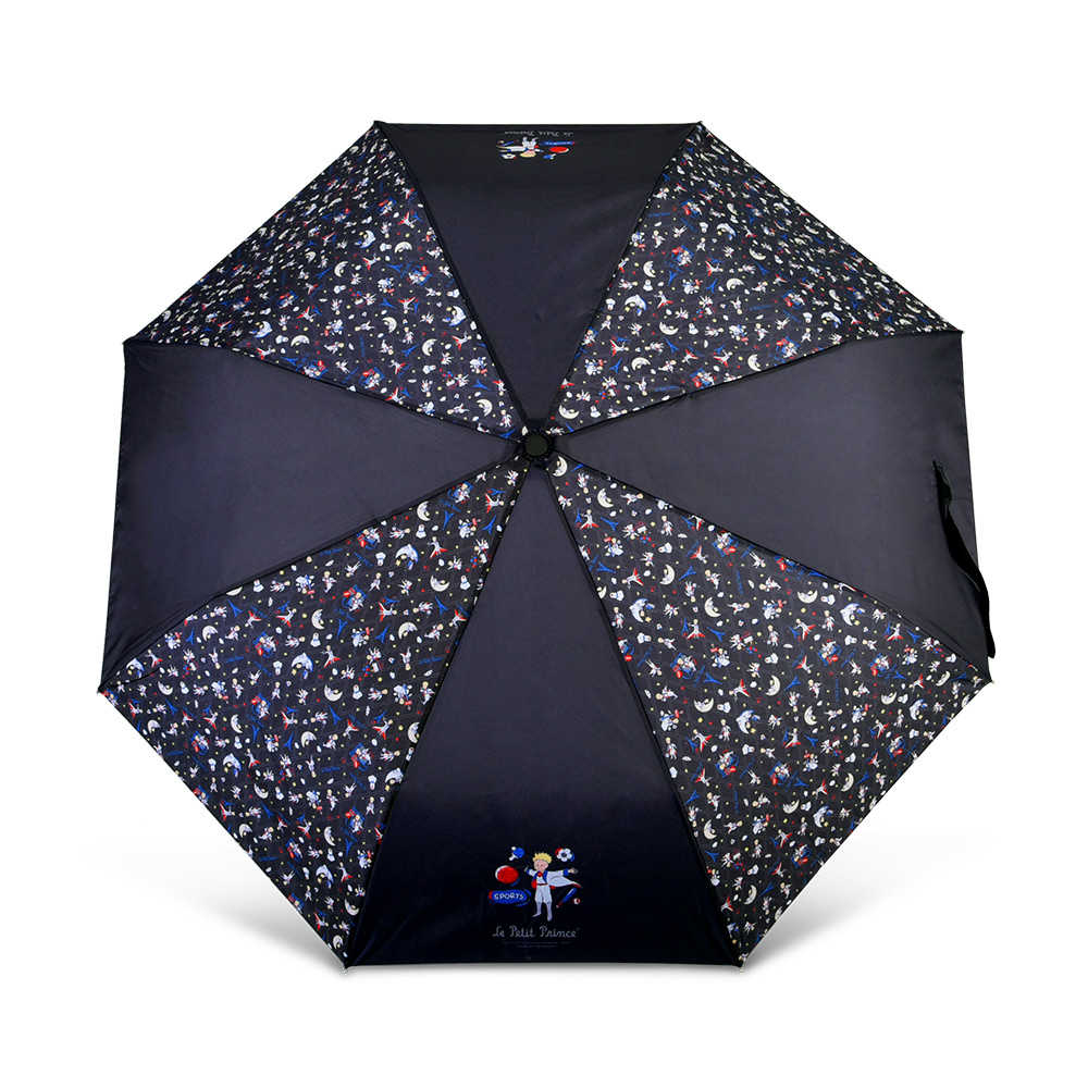 【小王子Le Petit Prince聯名款】環遊法國-摺疊傘-黑 FXG302-01 支援超商取貨
