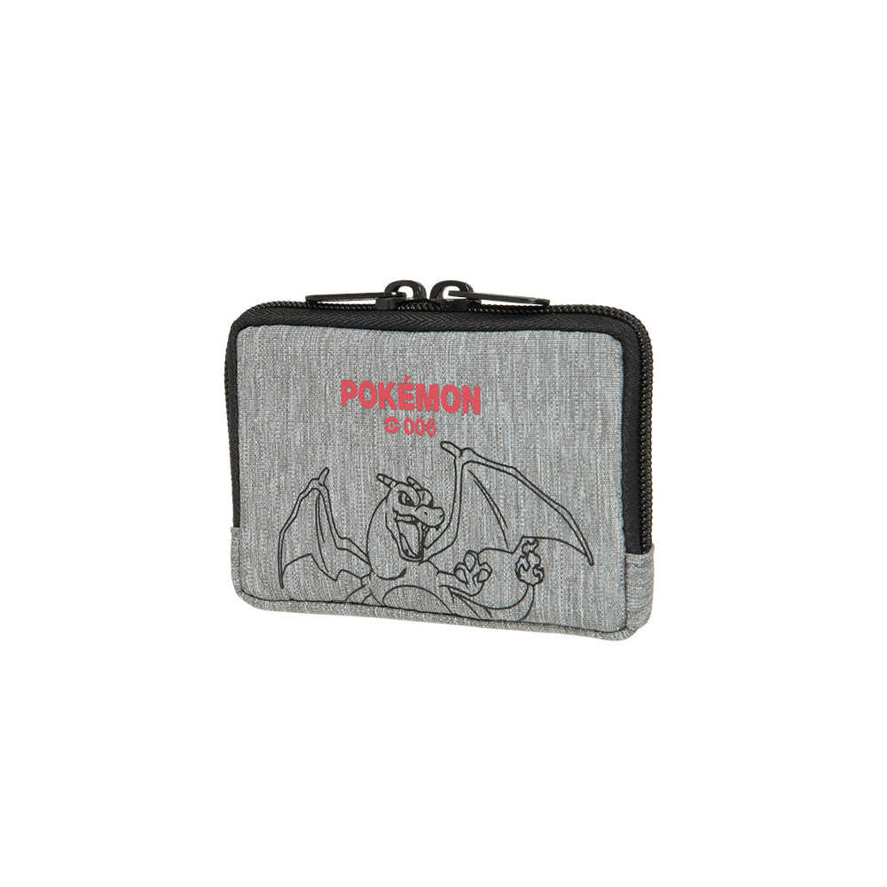 【OUTDOOR】寶可夢Pokemon-噴火龍零錢包-灰色 ODGO22E06GY, 支援超商取貨
