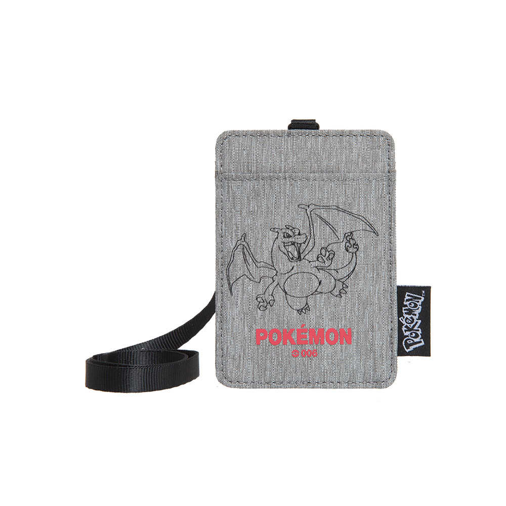 【OUTDOOR】寶可夢Pokemon-噴火龍票卡證件套-灰色 ODGO22E07GY, 支援超商取貨