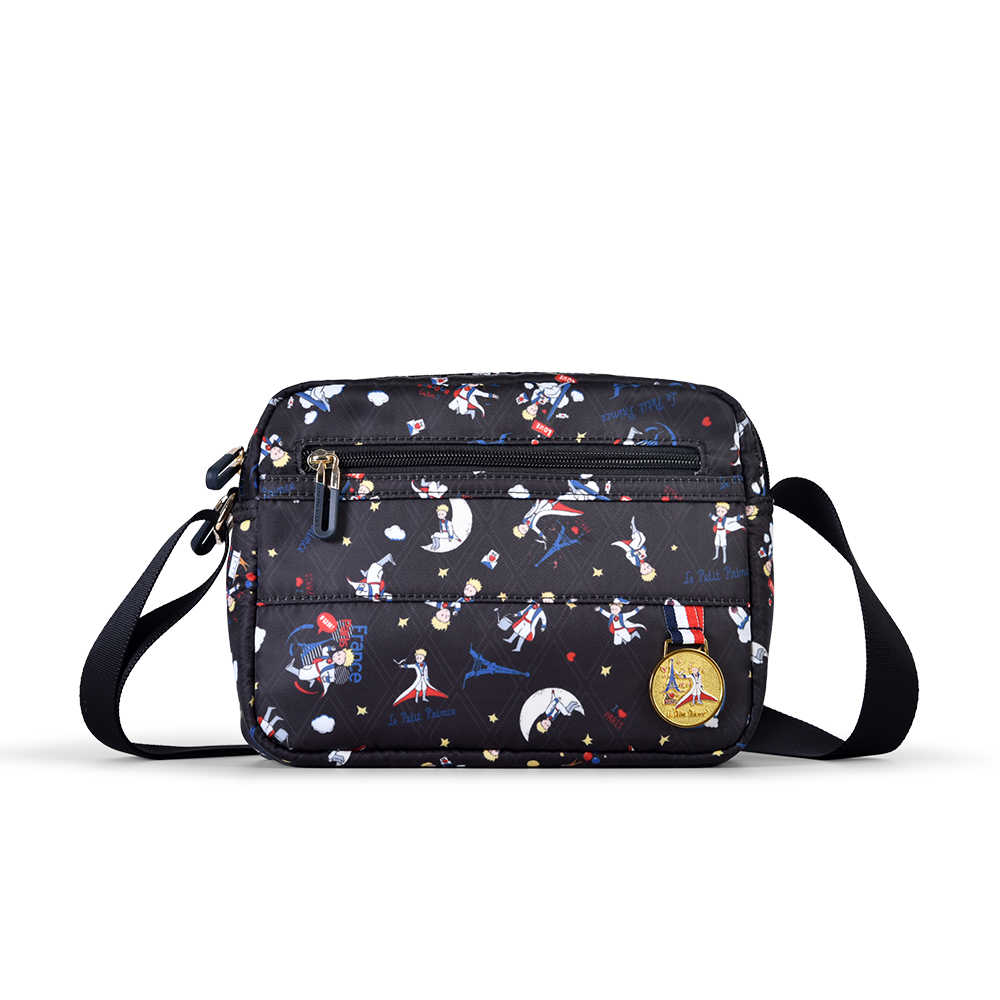 【小王子Le Petit Prince聯名款】環遊法國-側背包-黑 LPP243002-01 支援超商取貨