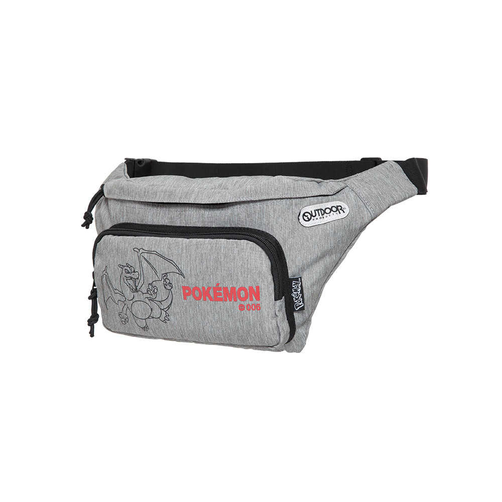 【OUTDOOR】寶可夢Pokemon-噴火龍腰包-灰色 ODGO22E04GY