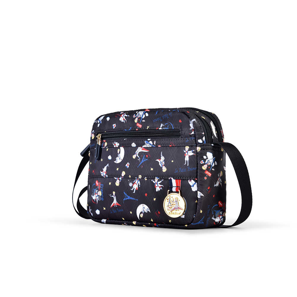 【小王子Le Petit Prince聯名款】環遊法國-側背包-黑 LPP243002-01 支援超商取貨
