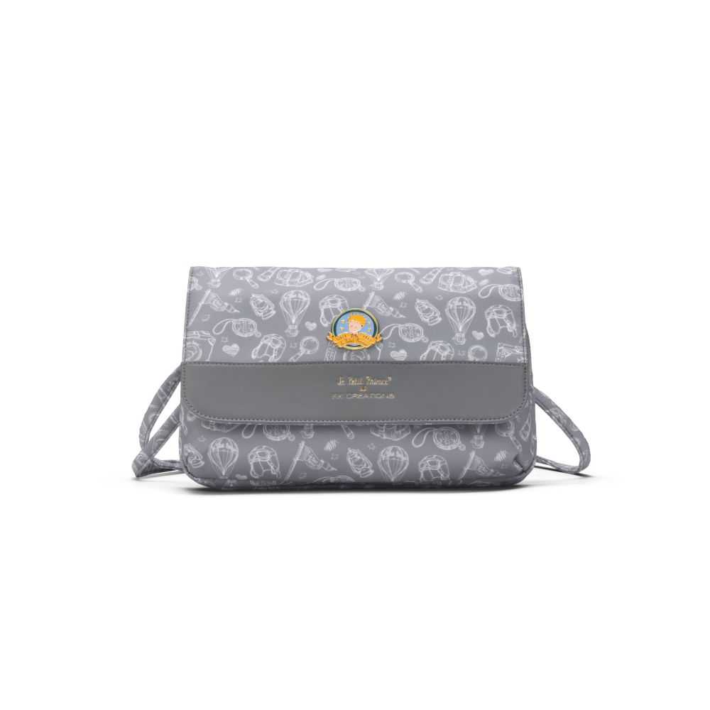 【小王子Le Petit Prince聯名款】夢想啟航-翻蓋兩用側背包-灰 LPP76256-21