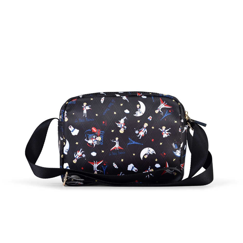 【小王子Le Petit Prince聯名款】環遊法國-側背包-黑 LPP243002-01 支援超商取貨