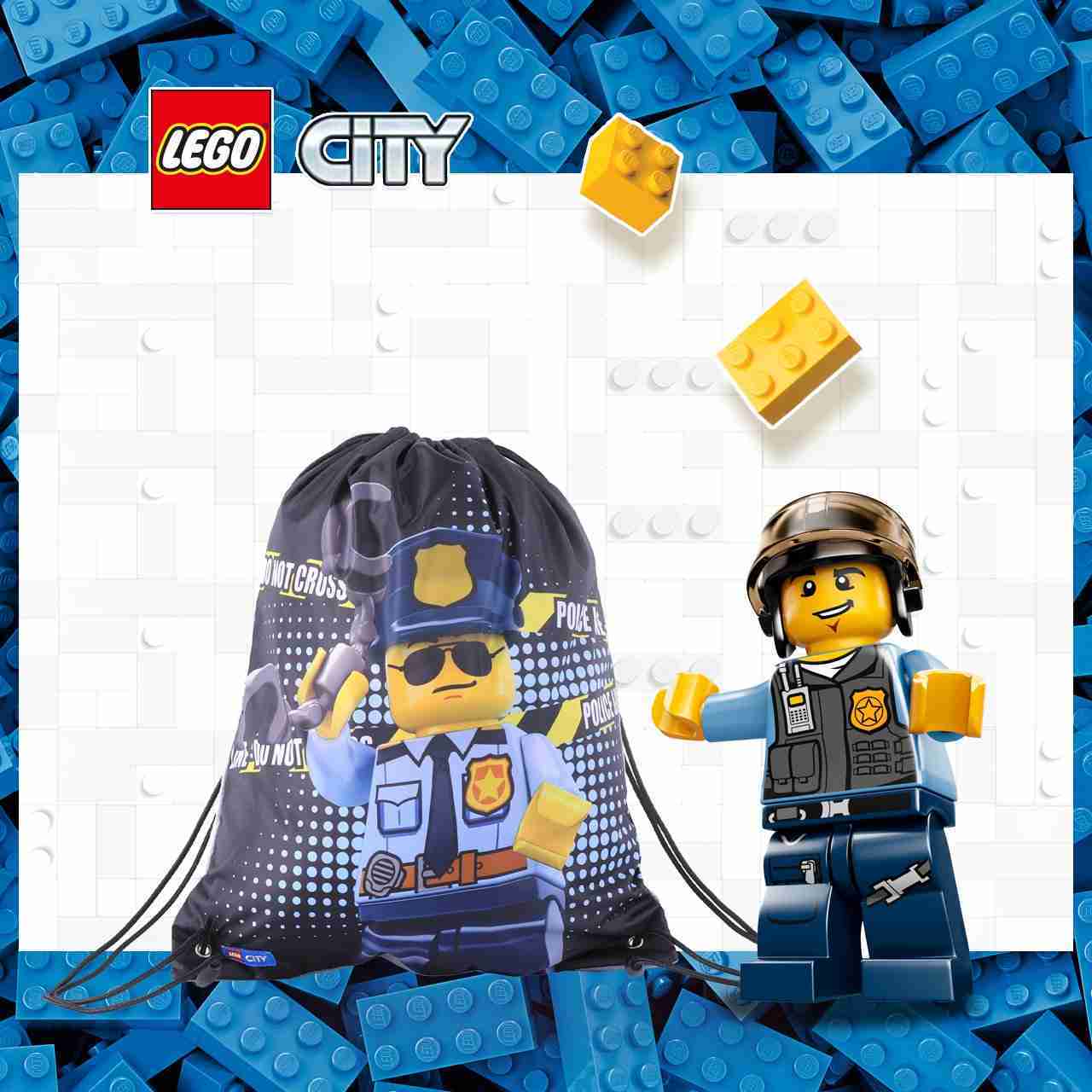 LEGO丹麥樂高束口包-警察 10034-2003