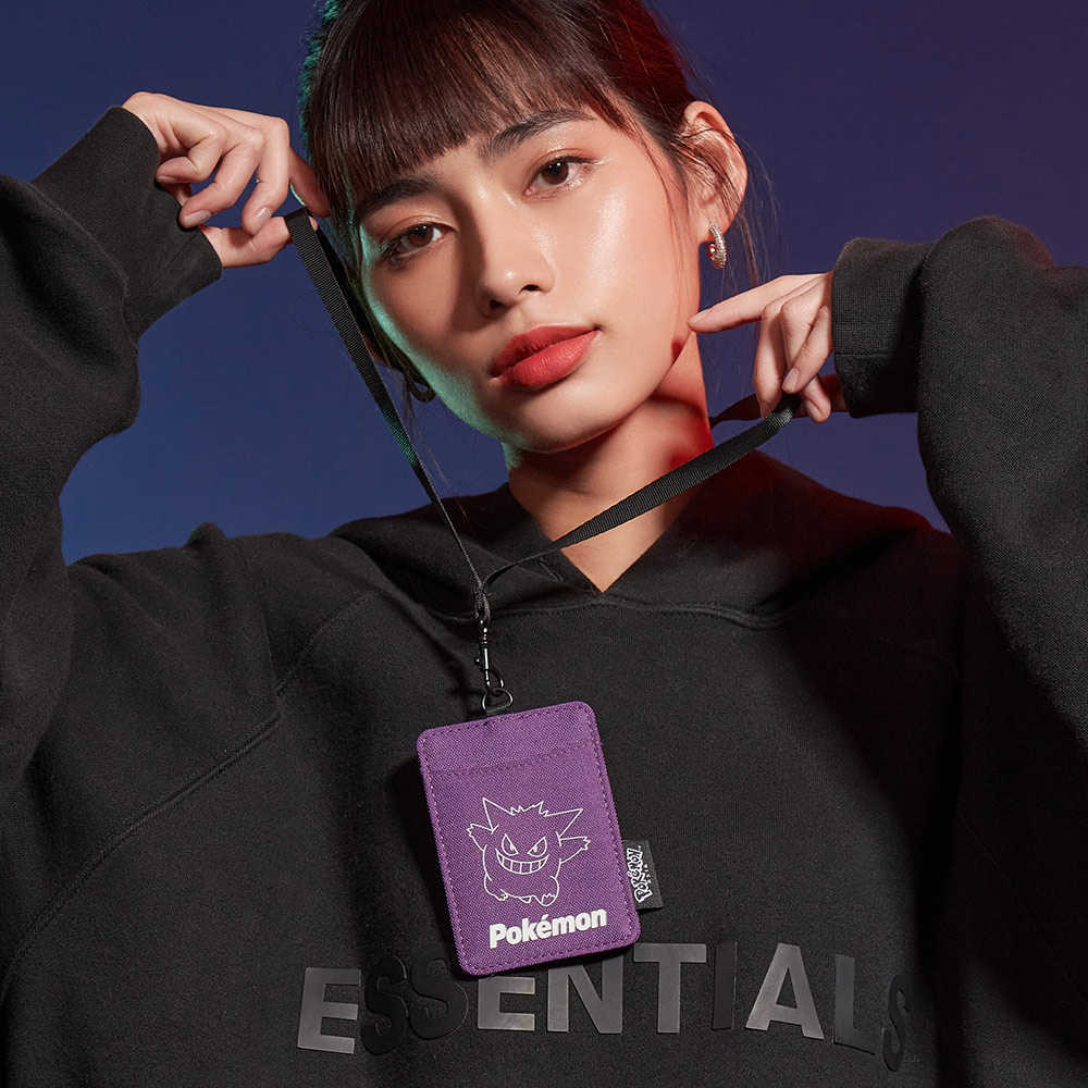 【OUTDOOR】寶可夢Pokemon-夜光耿鬼票卡證件套-紫色 ODGO21A08PL, 支援超商取貨