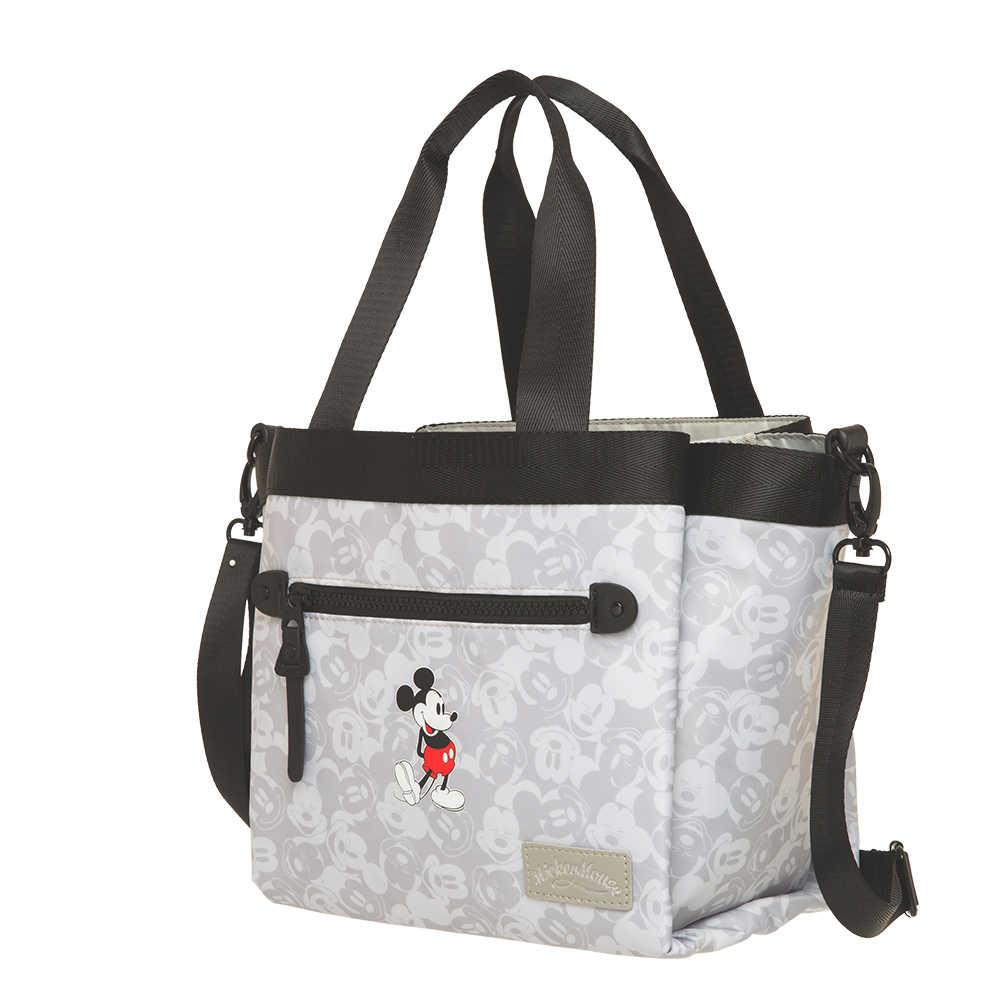 【Disney】米奇-復古米奇兩用手提包-灰 PTD21-C2-51GY