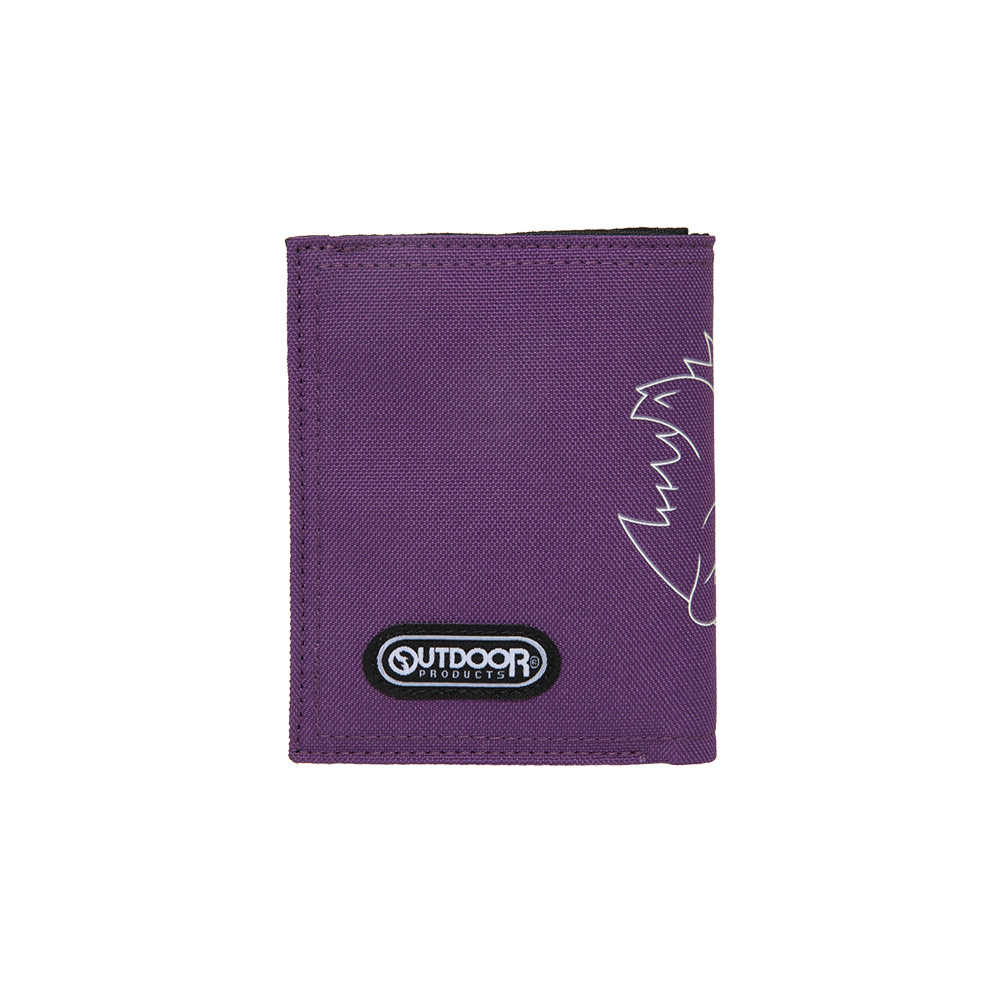 【OUTDOOR】寶可夢Pokemon-夜光耿鬼對折短夾-紫色 ODGO21A06PL, 支援超商取貨