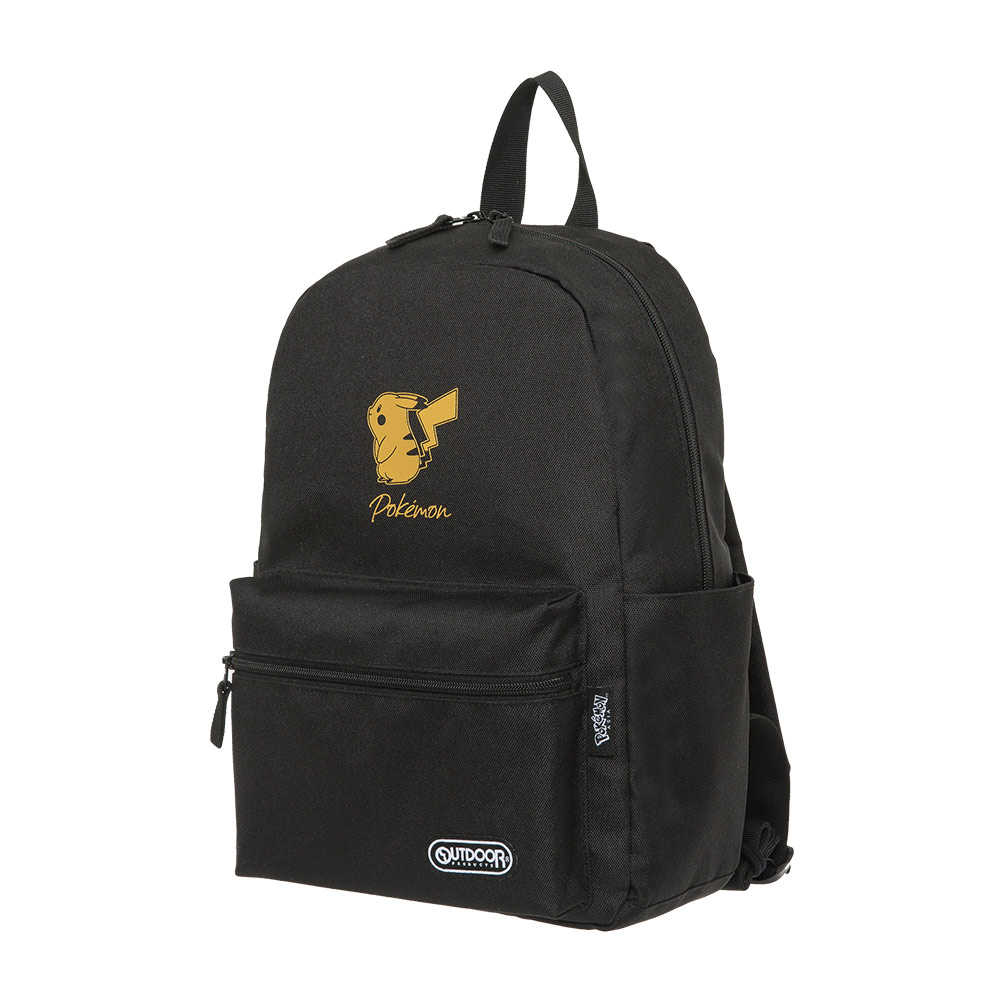 【OUTDOOR】寶可夢Pokemon-金典皮卡丘後背包-黑色 ODGO22S01BK, 支援超商取貨