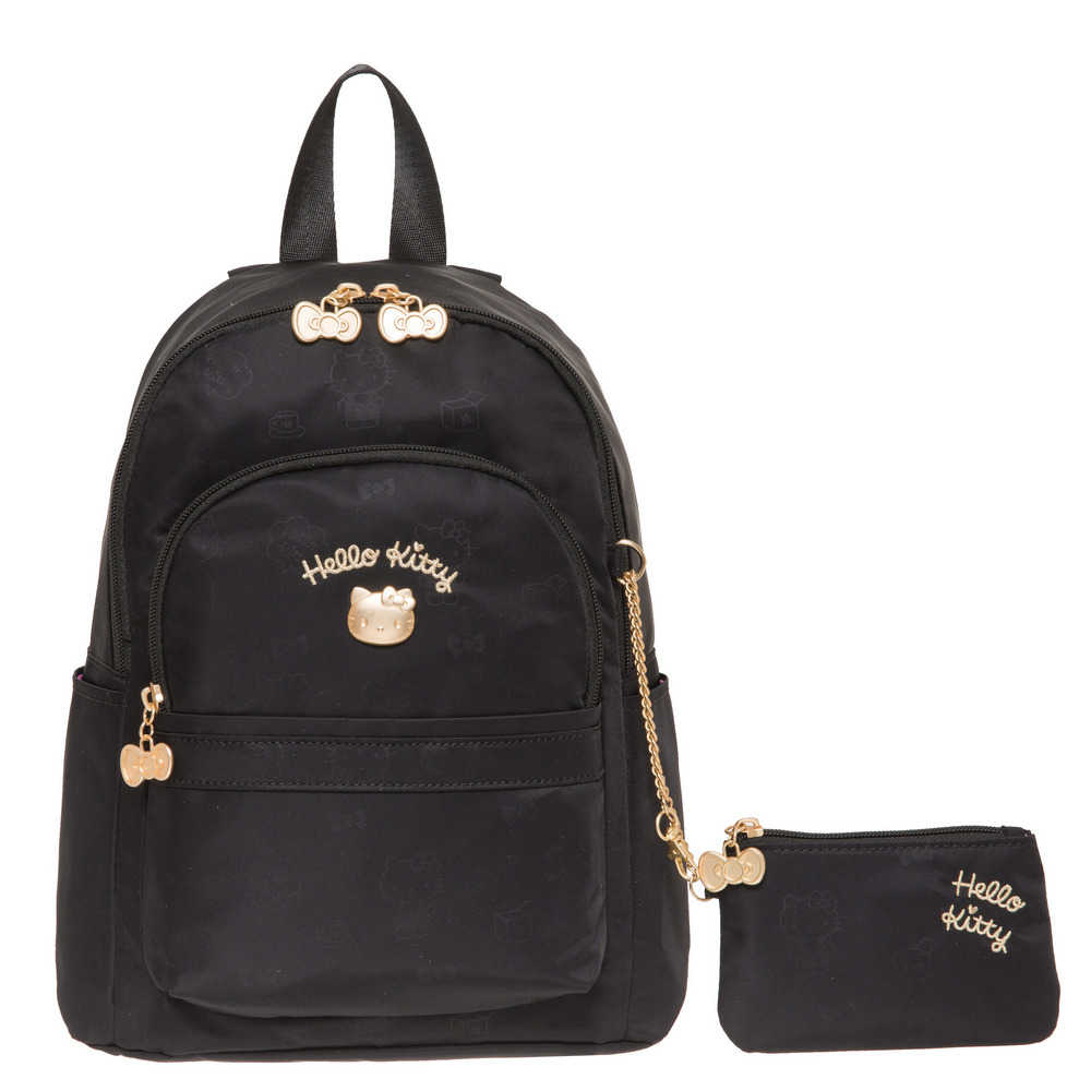 【Hello Kitty】美好時光-後背包-黑 KT01U04BK