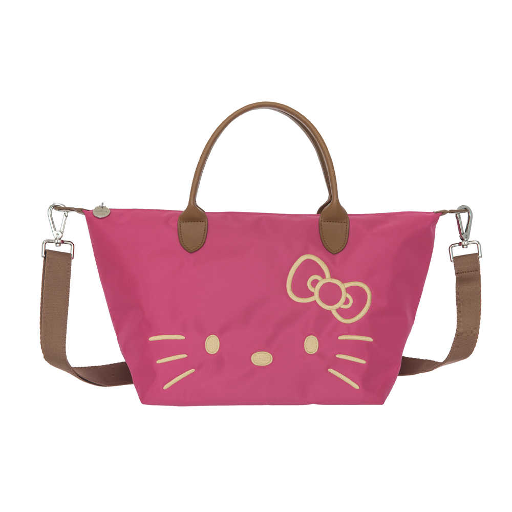 【Hello Kitty】經典凱蒂-兩用手提包-桃紅 HLKT1B001FC