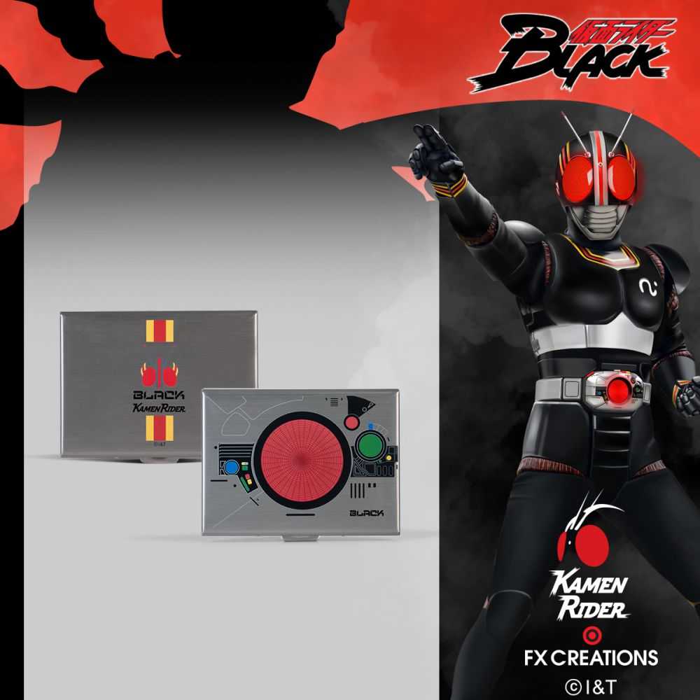【假面騎士】BLACK 黑日 卡片收納盒 #灰 KMRW001-21
