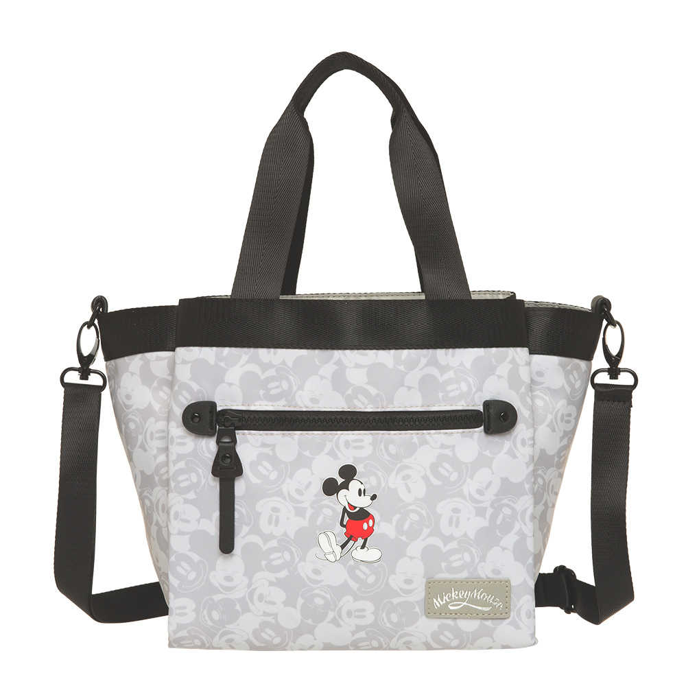 【Disney】米奇-復古米奇兩用手提包-灰 PTD21-C2-51GY