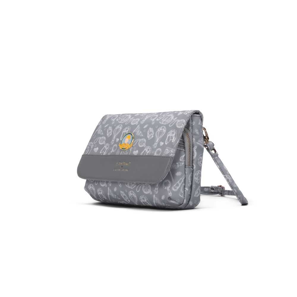【小王子Le Petit Prince聯名款】夢想啟航-翻蓋兩用側背包-灰 LPP76256-21