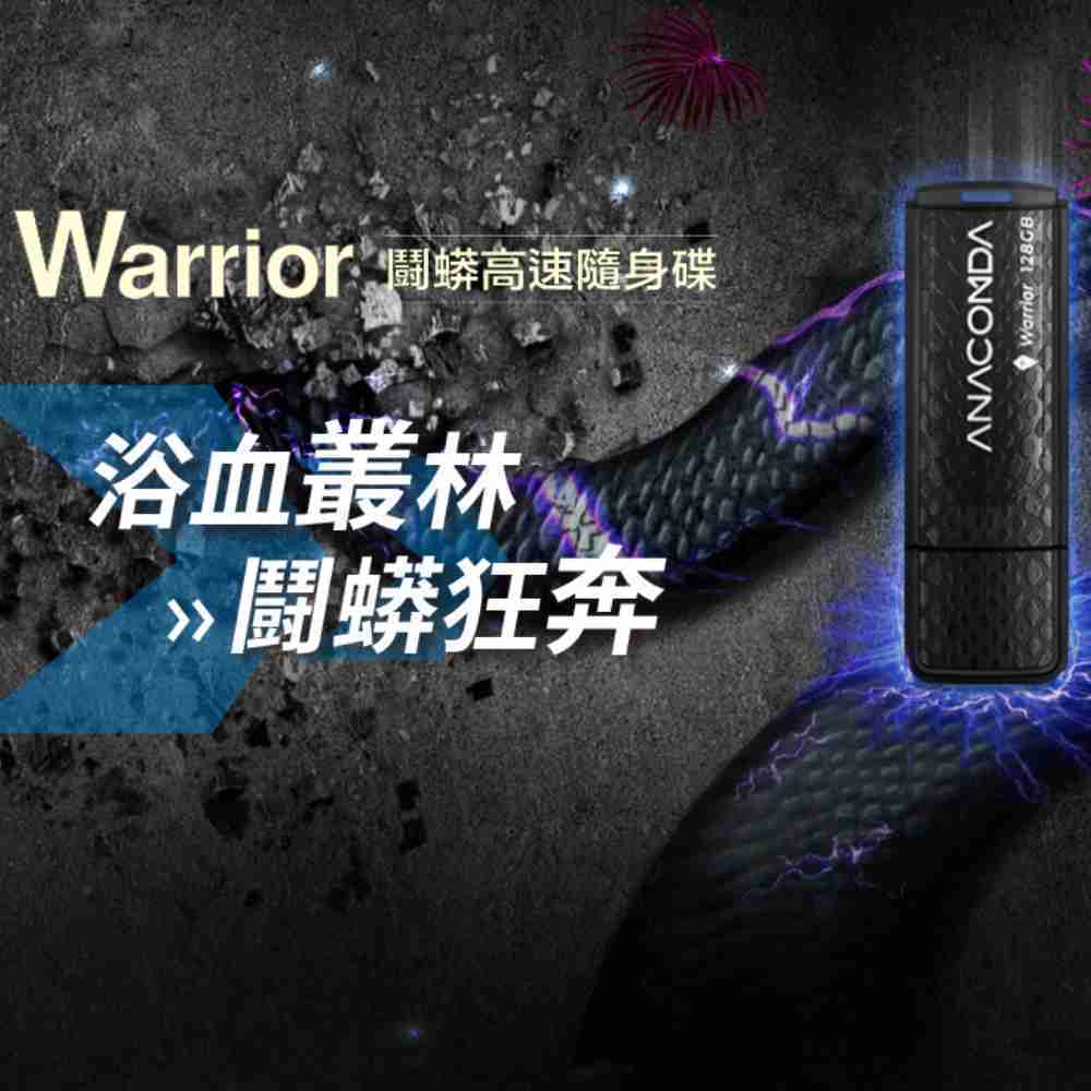 ANACOMDA巨蟒 Warrior 128GB USB3.2 Gen1x1 隨身碟