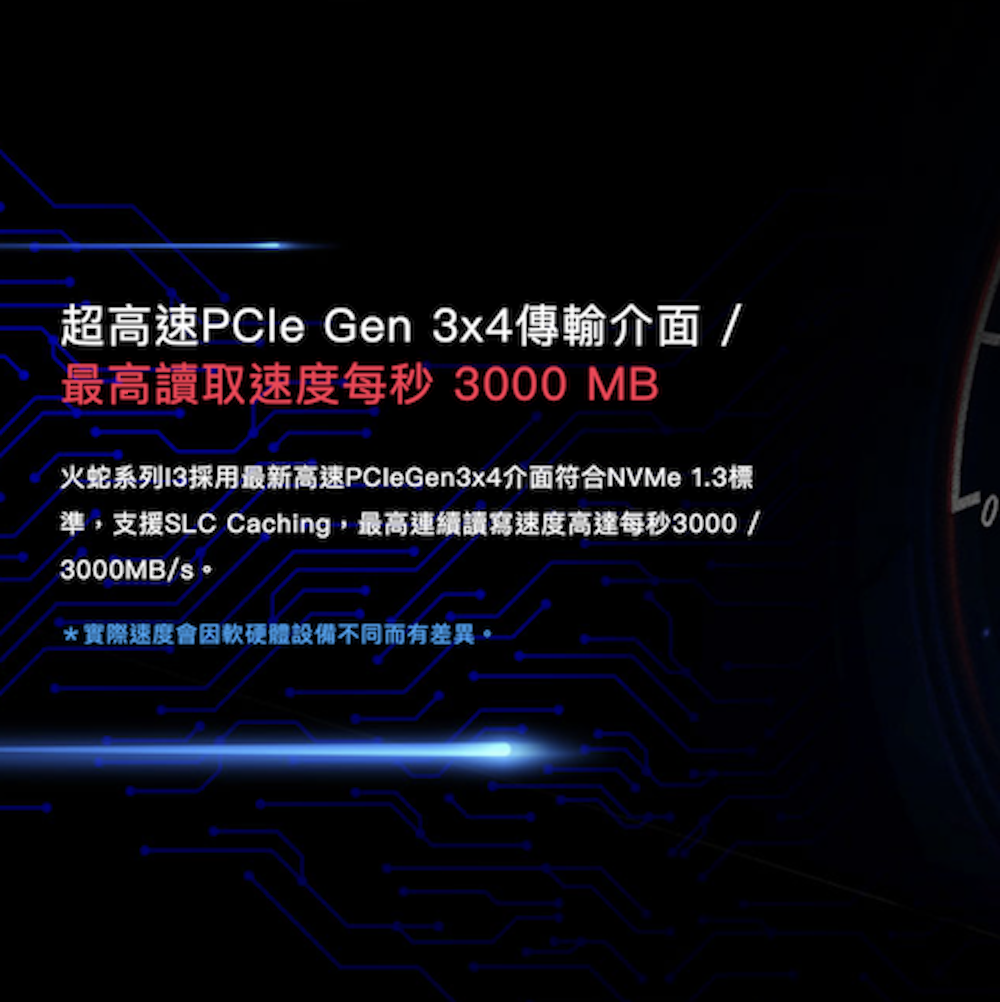 ANACOMDA巨蟒 PCIe Gen3x4 NVMe SSD固態硬碟 I3 1TB