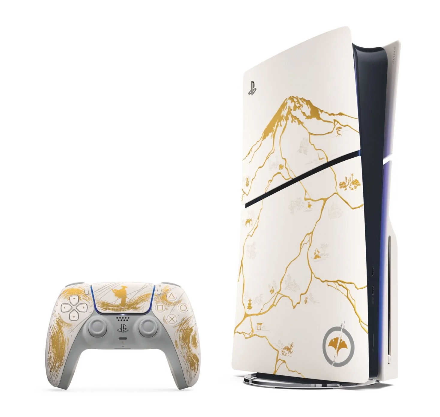 【PS5】PS5 Slim 光碟版主機《羊蹄山戰鬼 黃金限量版》同捆組