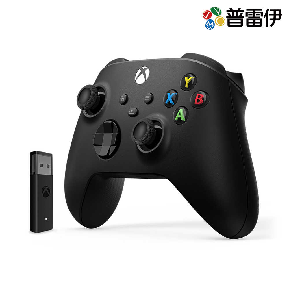 【Xbox】Xbox 無線控制器 黑色 + Windows10專用無線介面卡