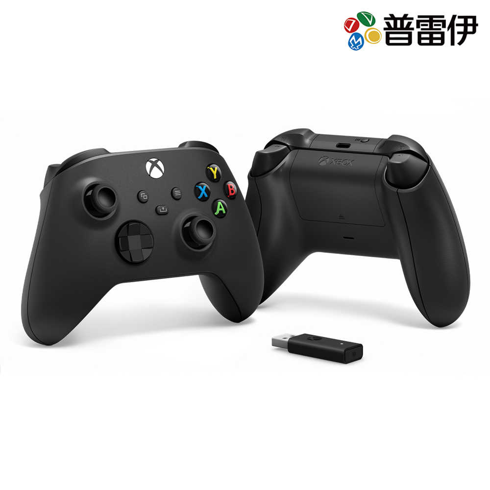 【Xbox】Xbox 無線控制器 黑色 + Windows10專用無線介面卡