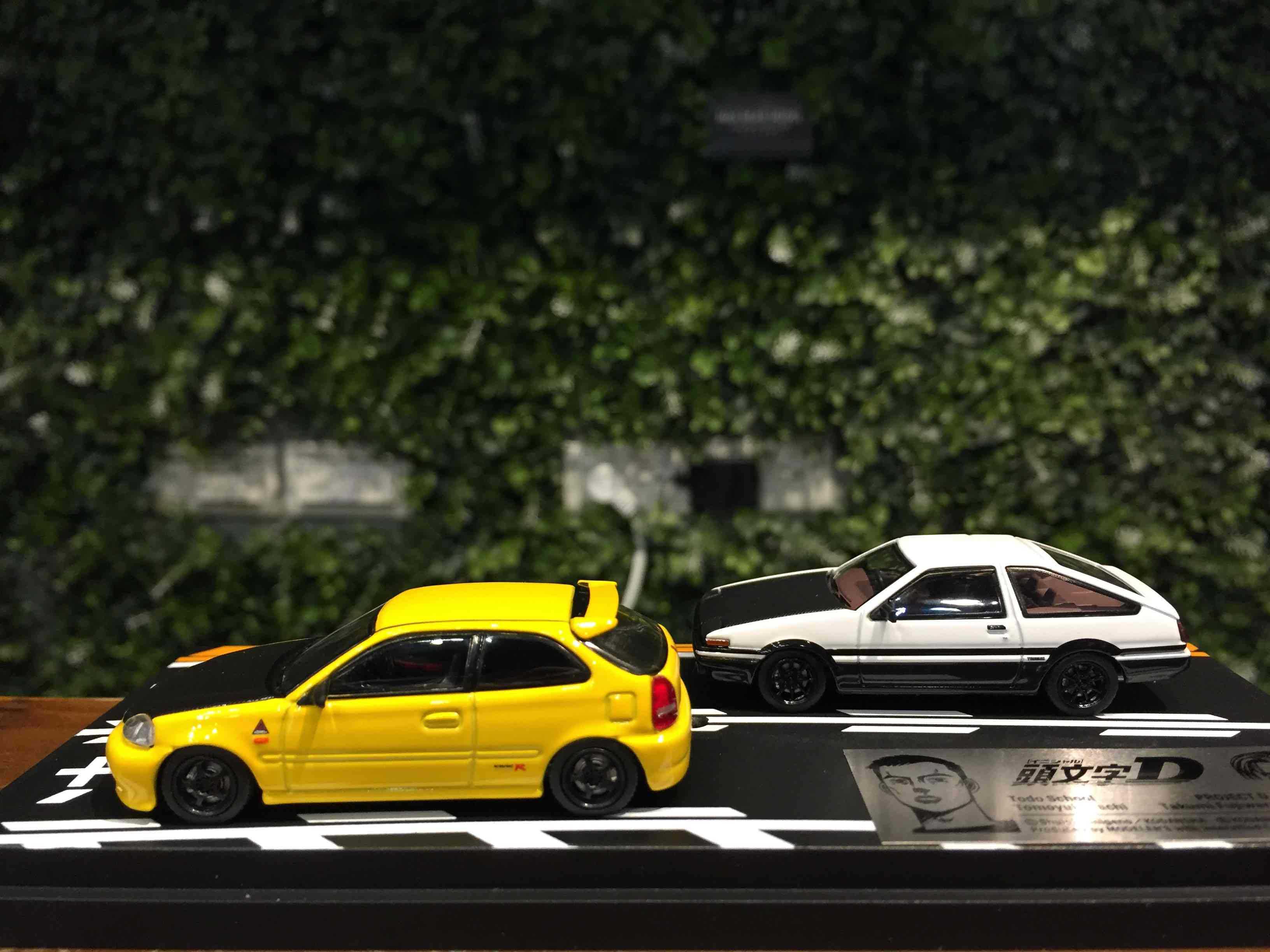 1/64 Modelers 頭文字D 館智幸 HondaCivic EK9 藤原拓海 AE86 MD64212【MGM】