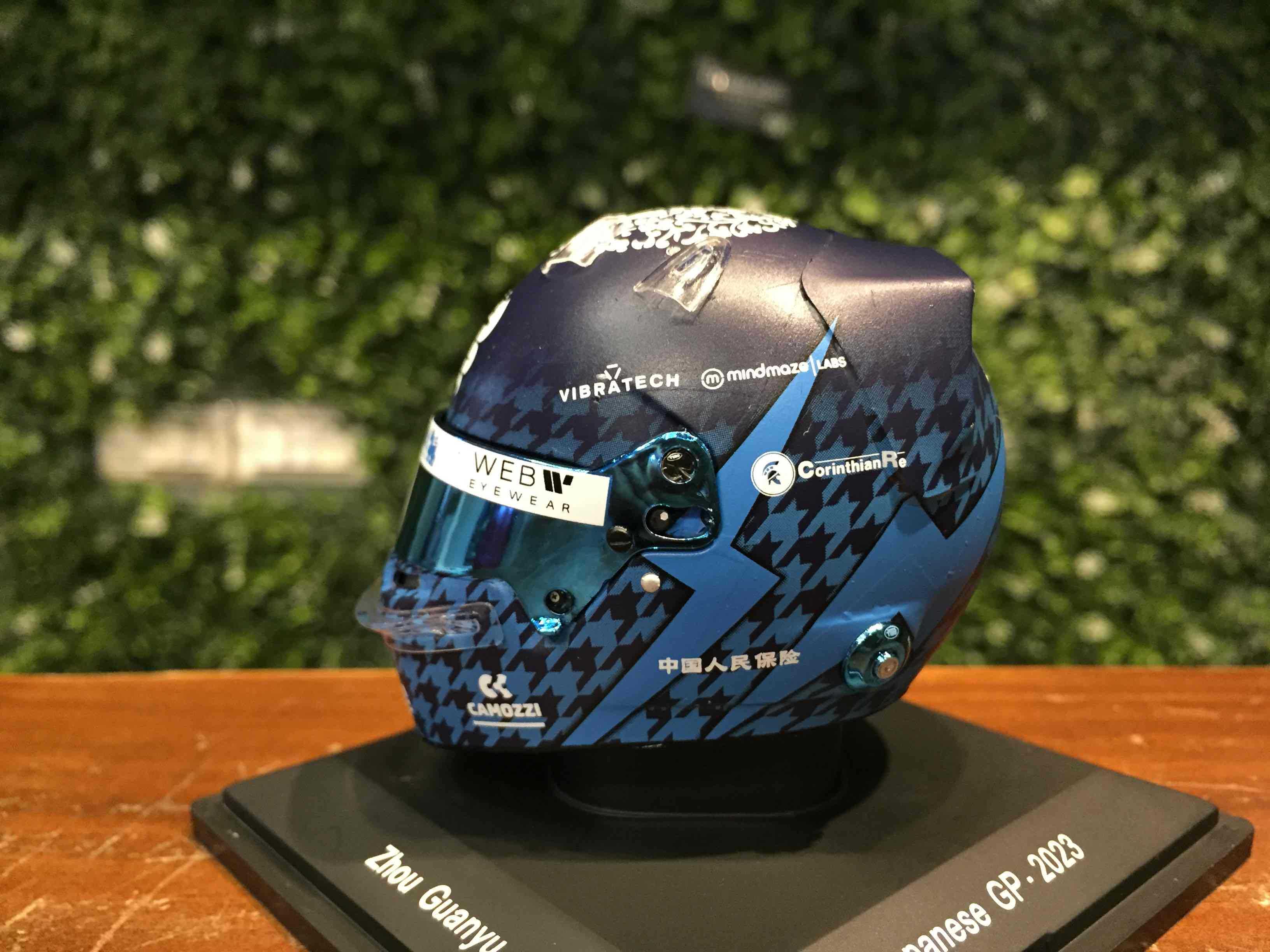 1/5 Spark Alfa Romeo Zhou GuanYu GP 2023 Helmet 5HF127【MGM】