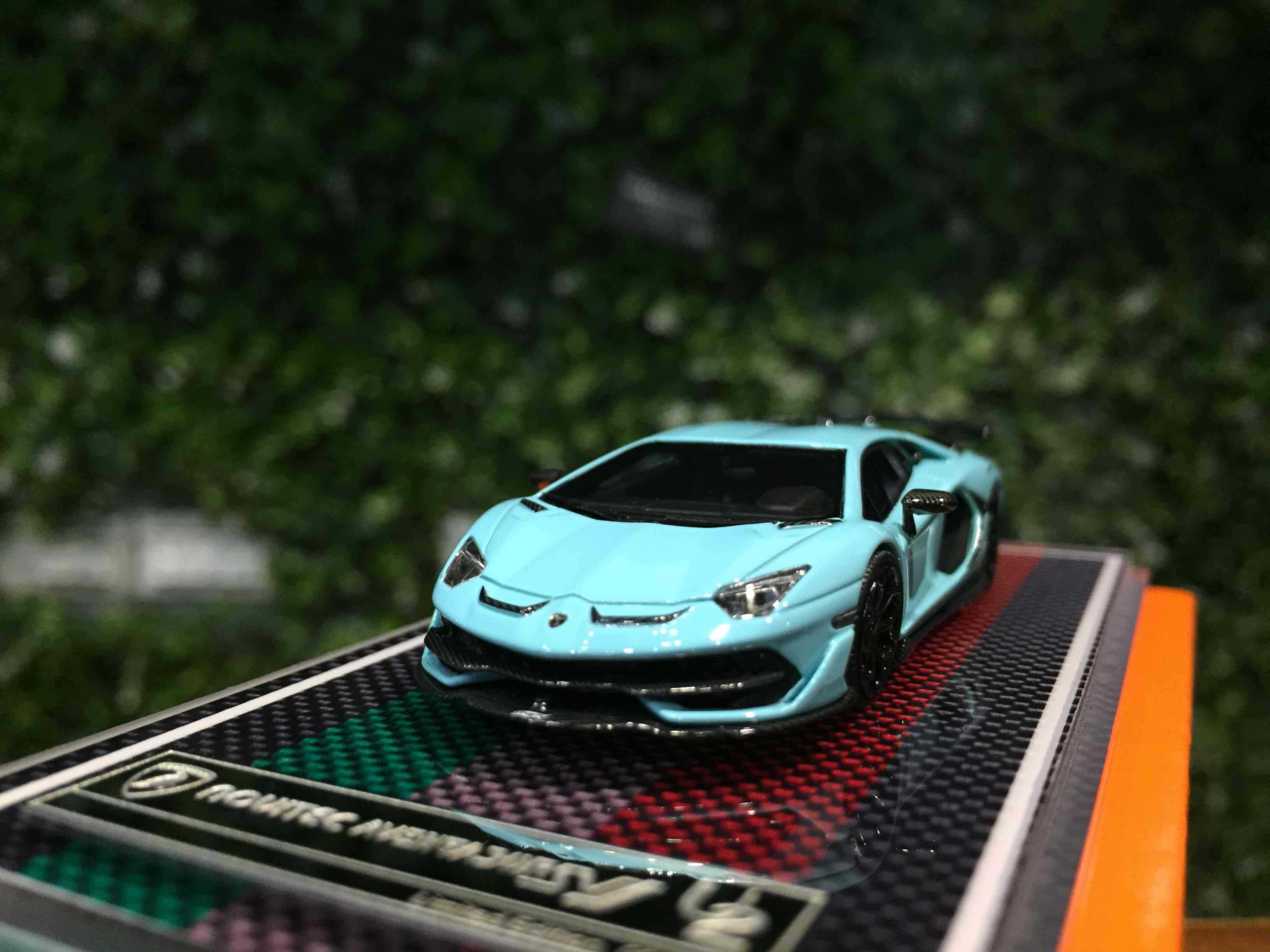 1/64 U2 Novitec Lamborghini Aventador SVJ Miami Blue【MGM】