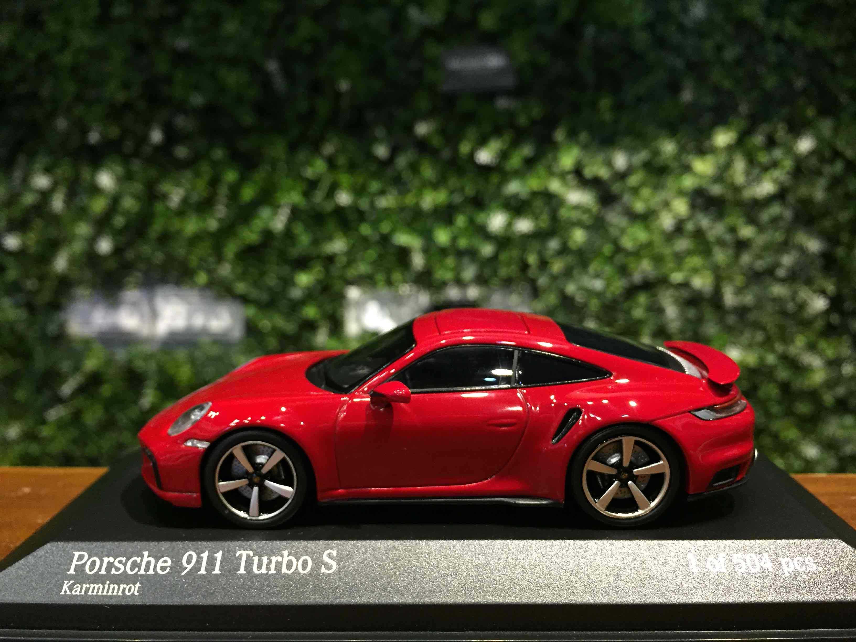 1/43 Minichamps Porsche 911 (992) Turbo S Red 410069475【MGM】