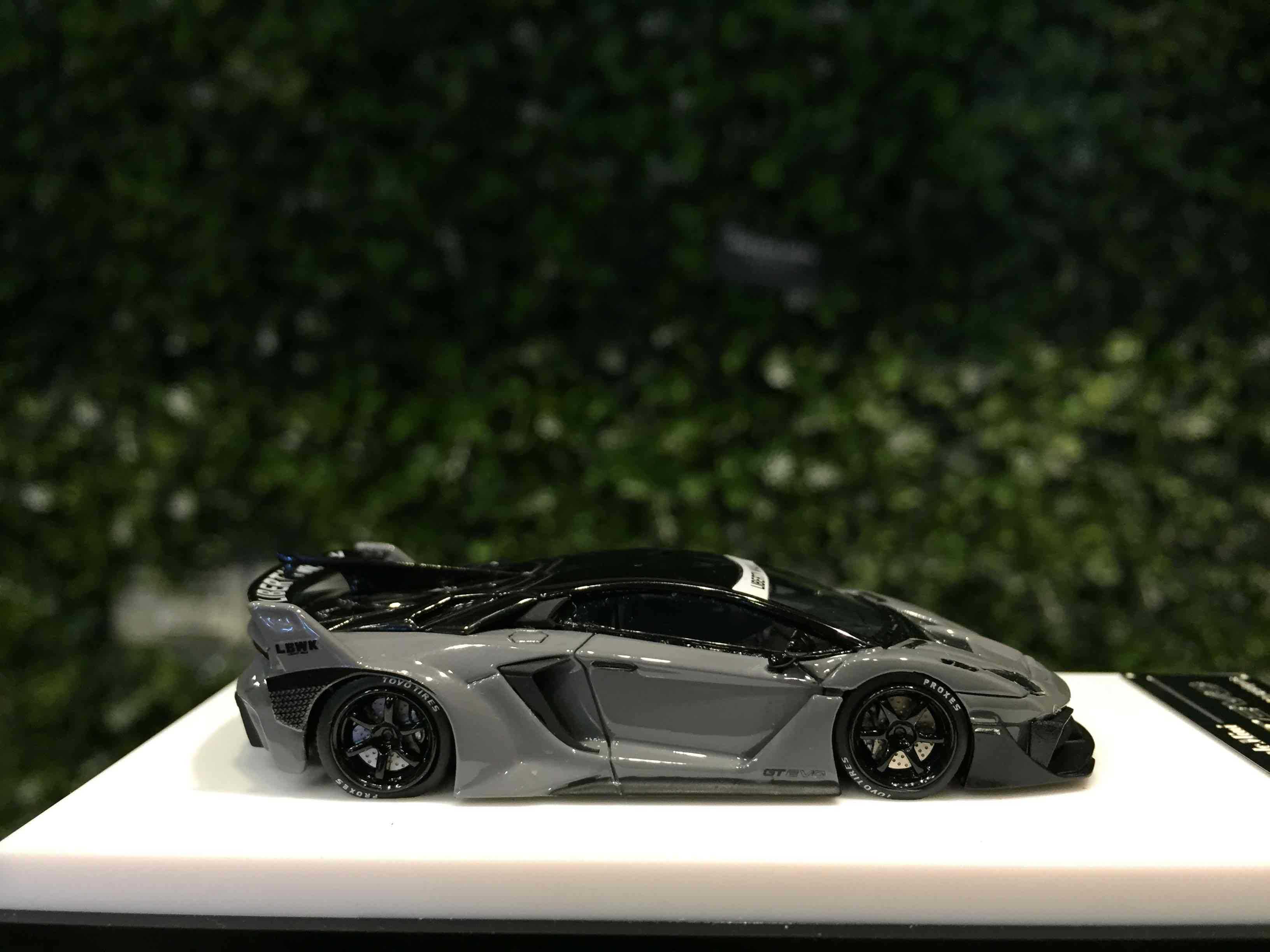 1/64 ScaleMini LBWK Aventador GT EVO Cement Grey【MGM】