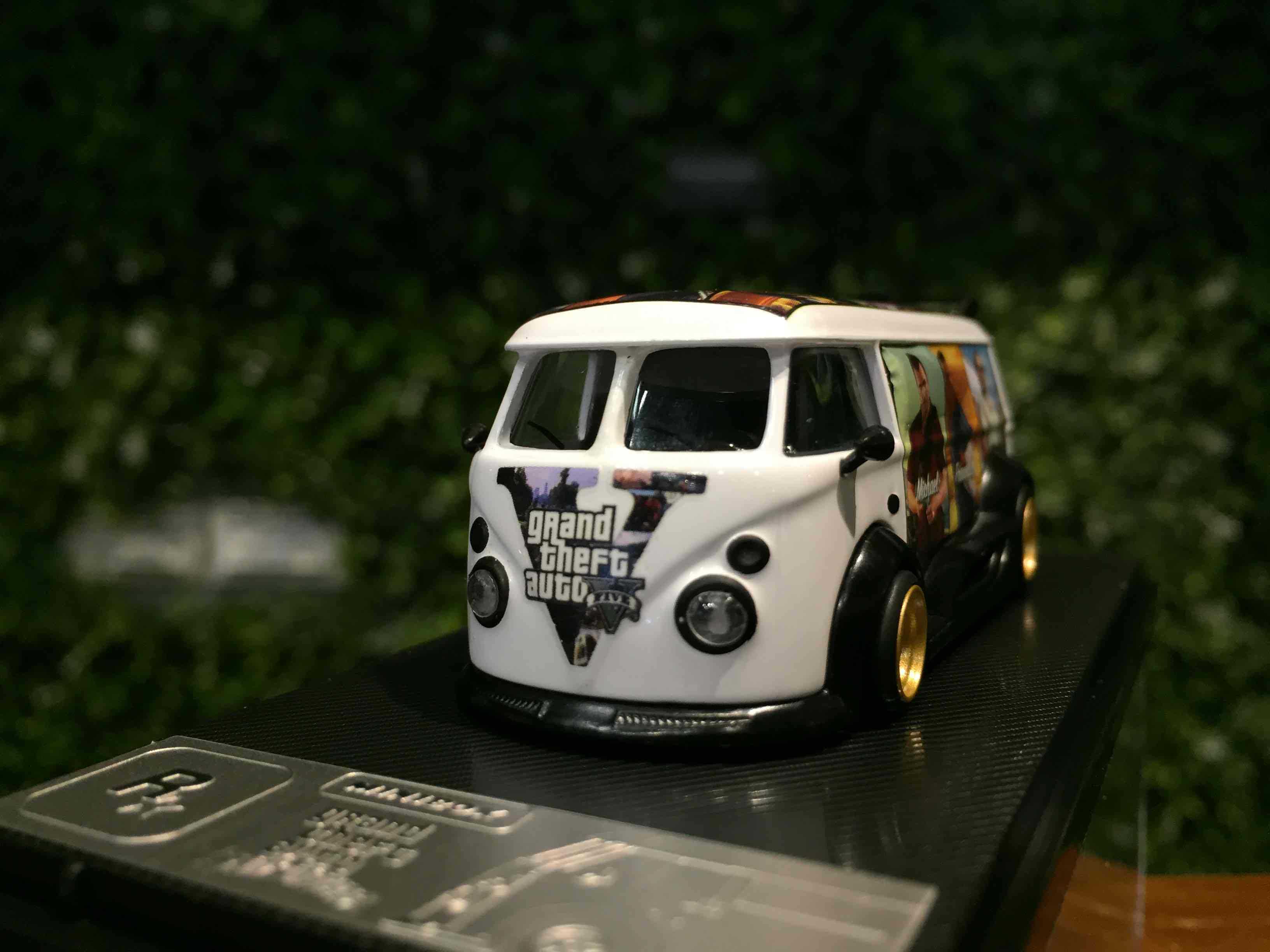 1/64 MiniBox RWB Volkswagen VW T1 GrandTheftAuto WhiteG【MGM】