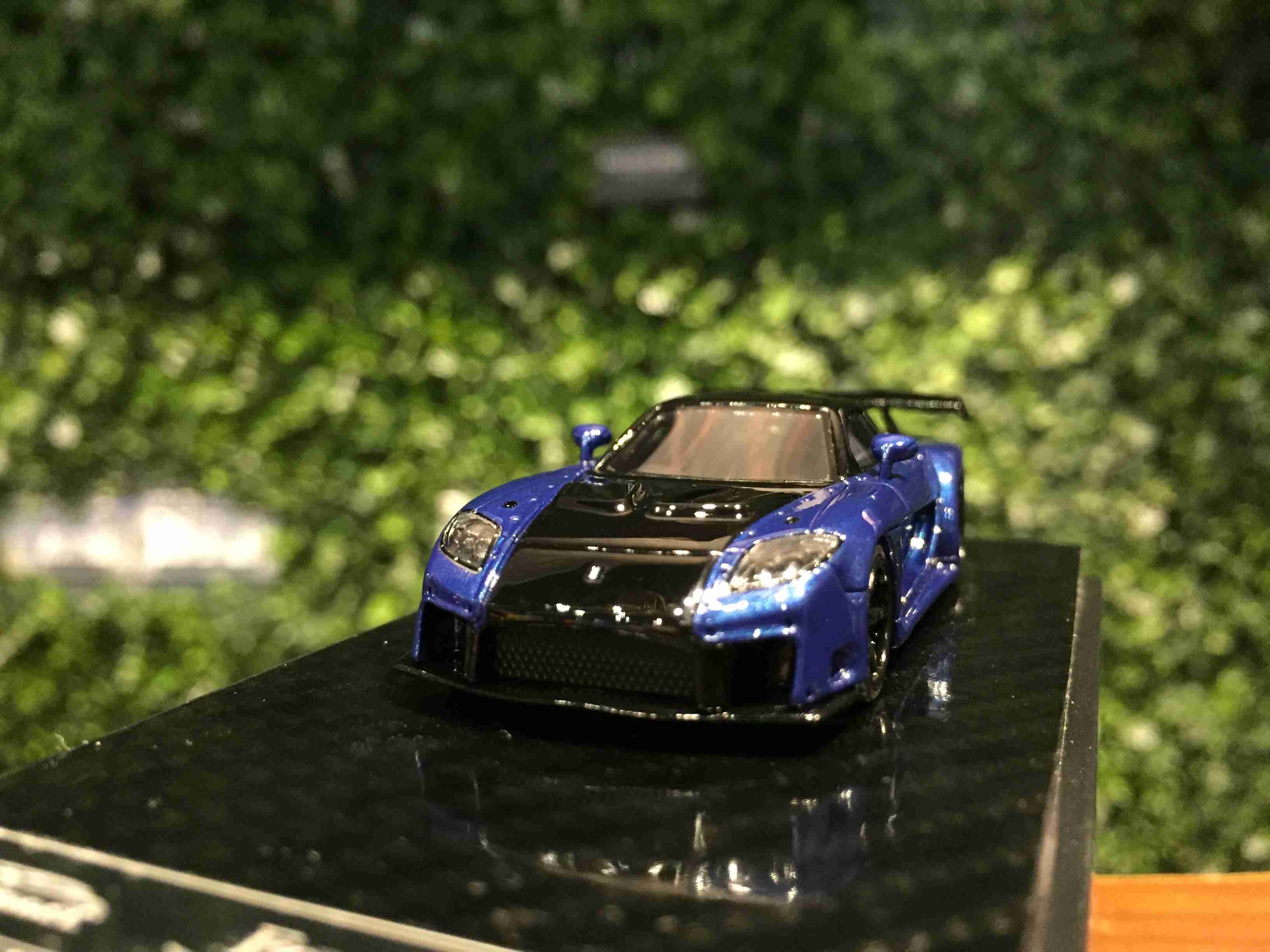 1/64 YM-Model Veilside Fortune 7 Mazda RX-7 Blue【MGM】