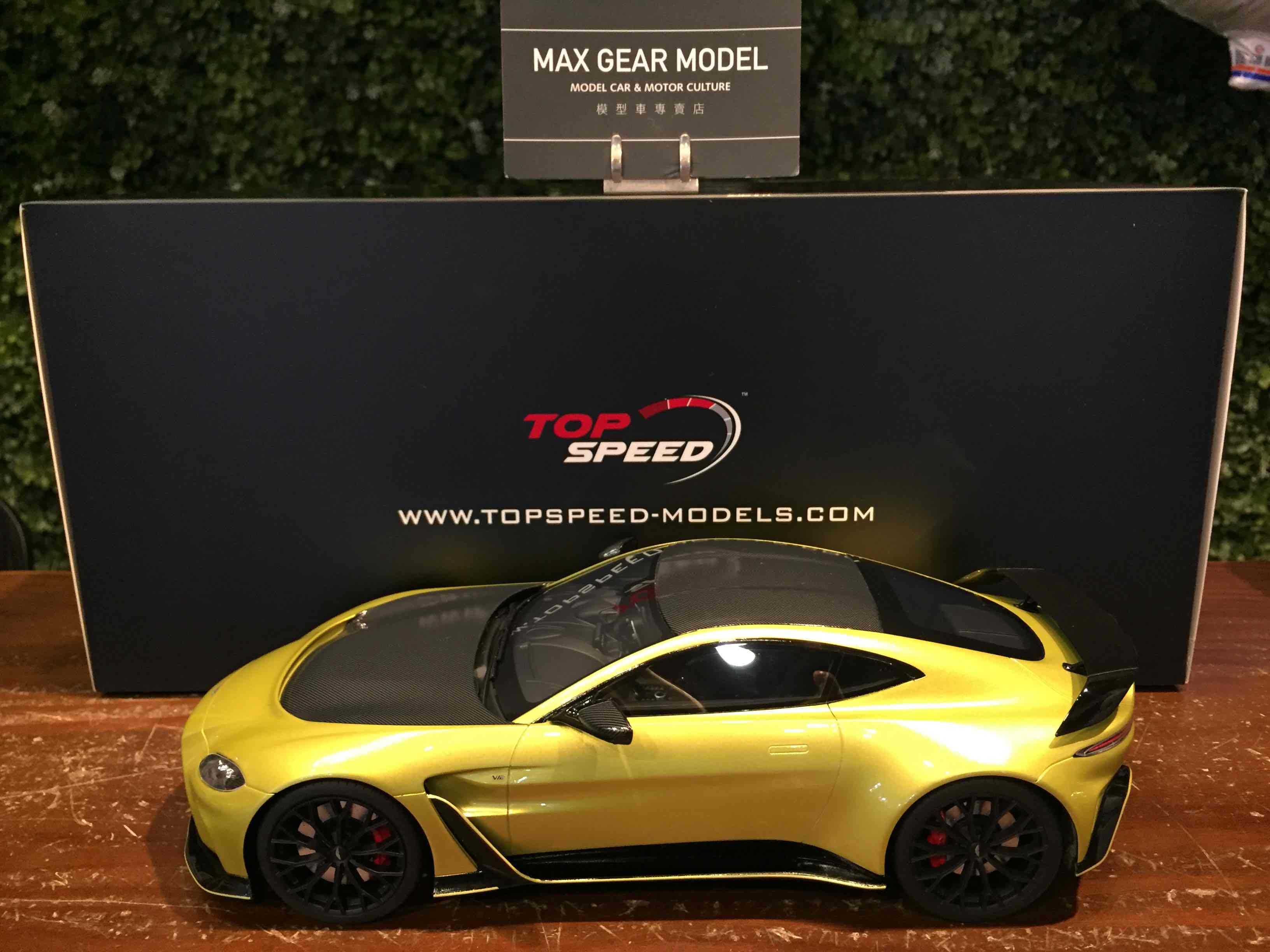 1/18 TopSpeed Aston Martin V12 Vantage Yellow TS0453【MGM】