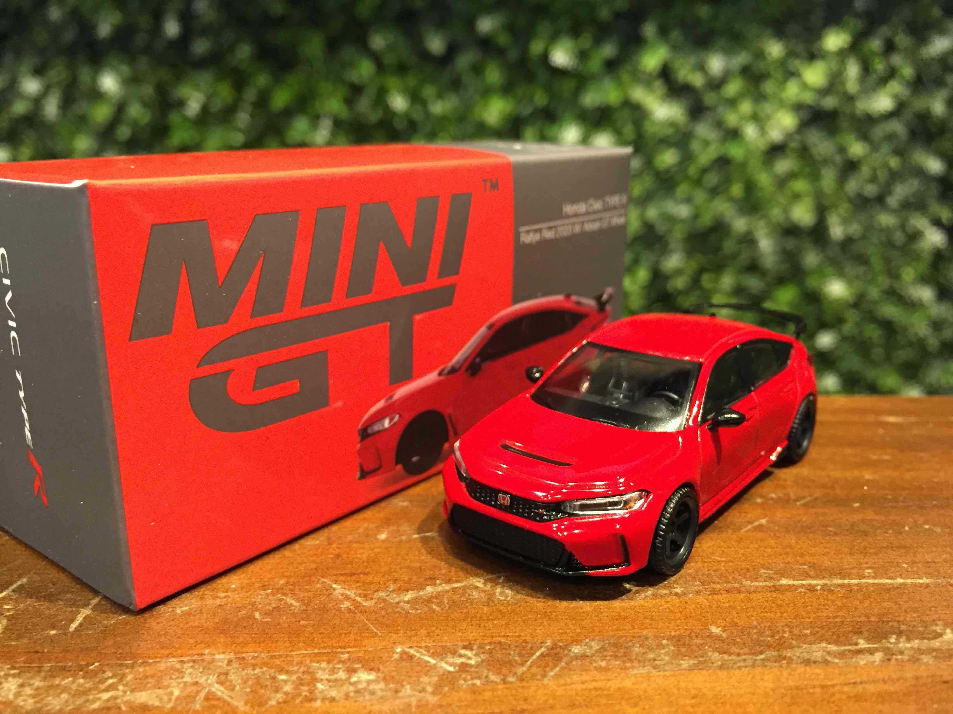 1/64 MiniGT Honda Civic Type R (FL5) Red 2023 MGT00546L【MGM】