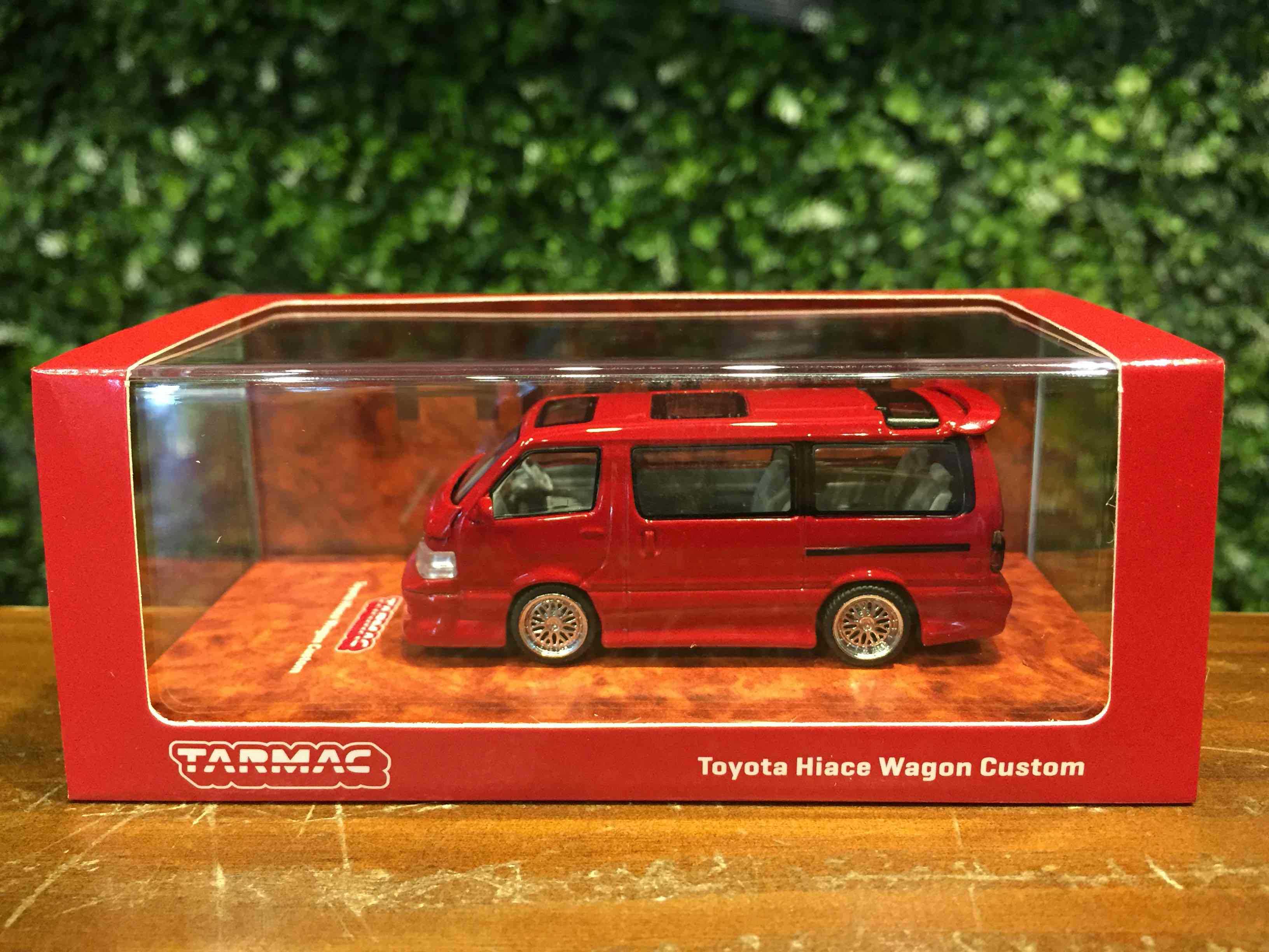 1/64 Tarmac Toyota Hiace Wagon Custom Red T64R078RE【MGM】