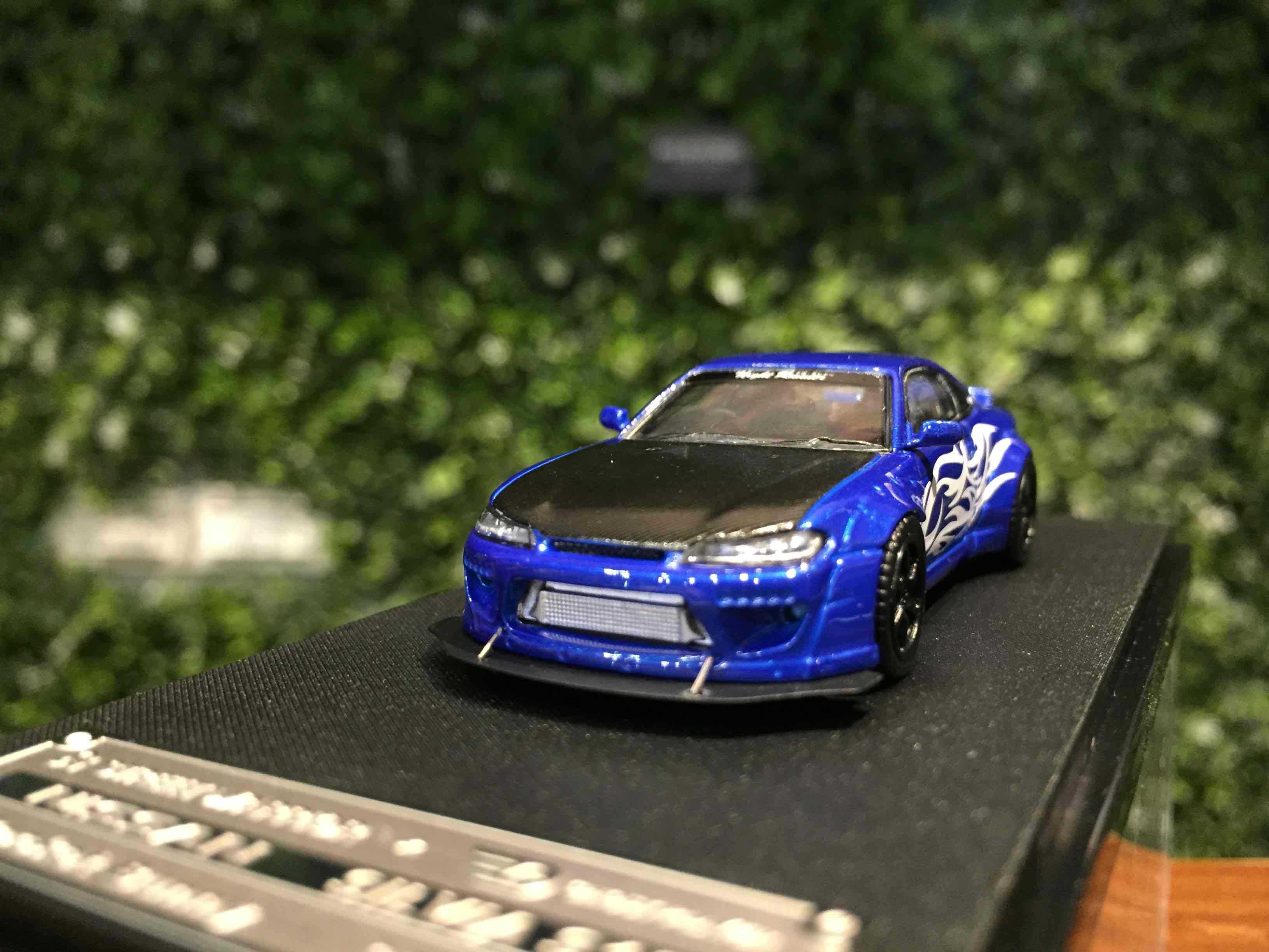 1/64 StreetWeapon Pandem Nissan Silvia S15 Blue【MGM】