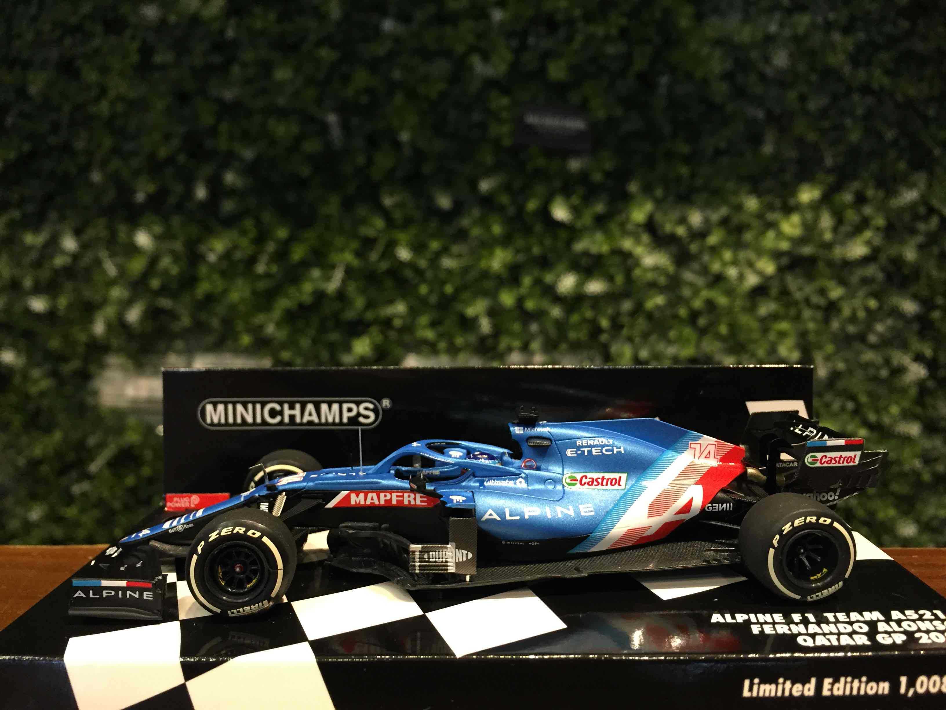 1/43 Minichamps Alpine A521 F.Alonso 3rd 2021 417212114【MGM】