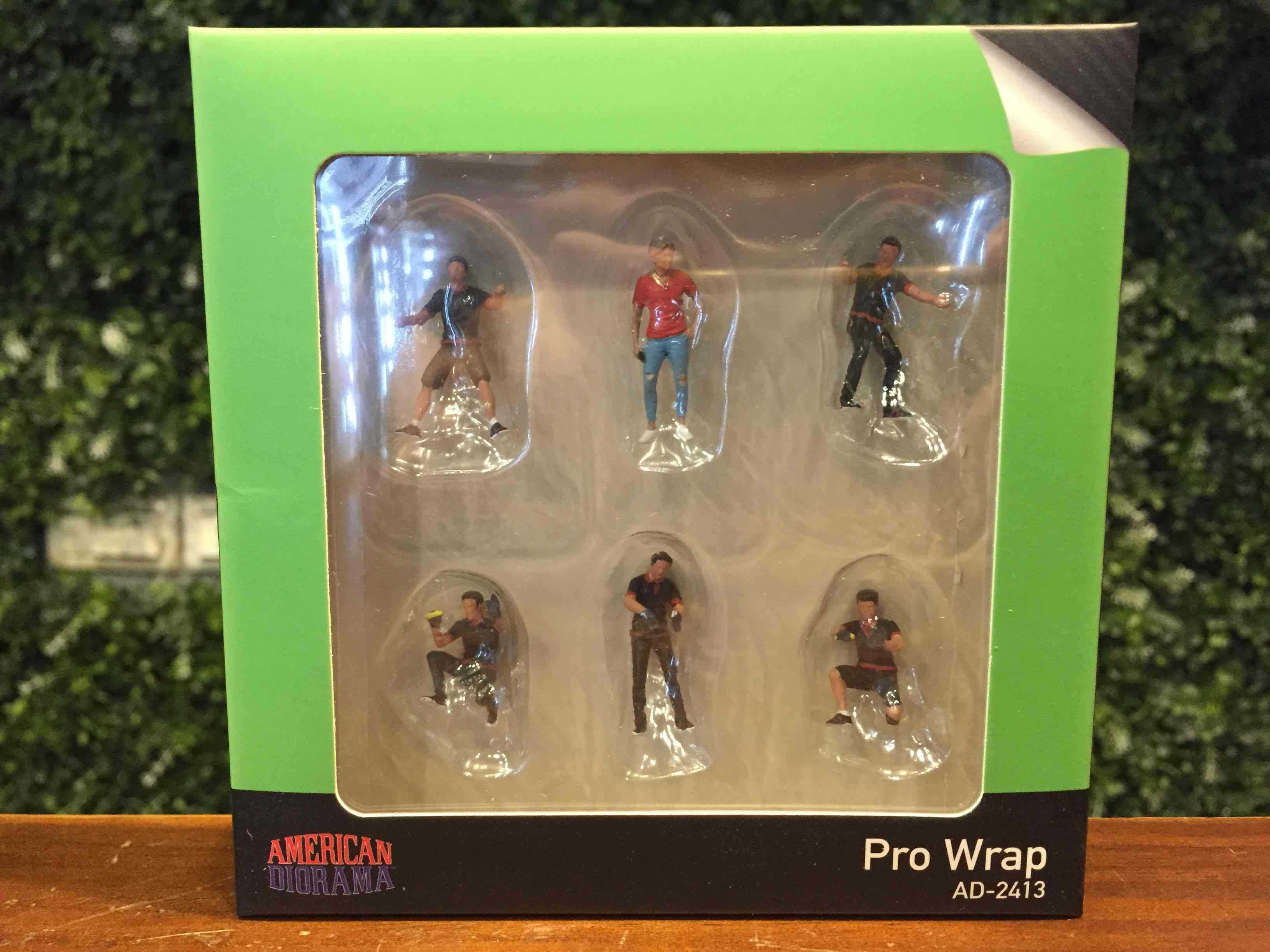 1/64 American 街景人偶 Pro-Wrap Figure Set 包膜技工 AD2413【MGM】