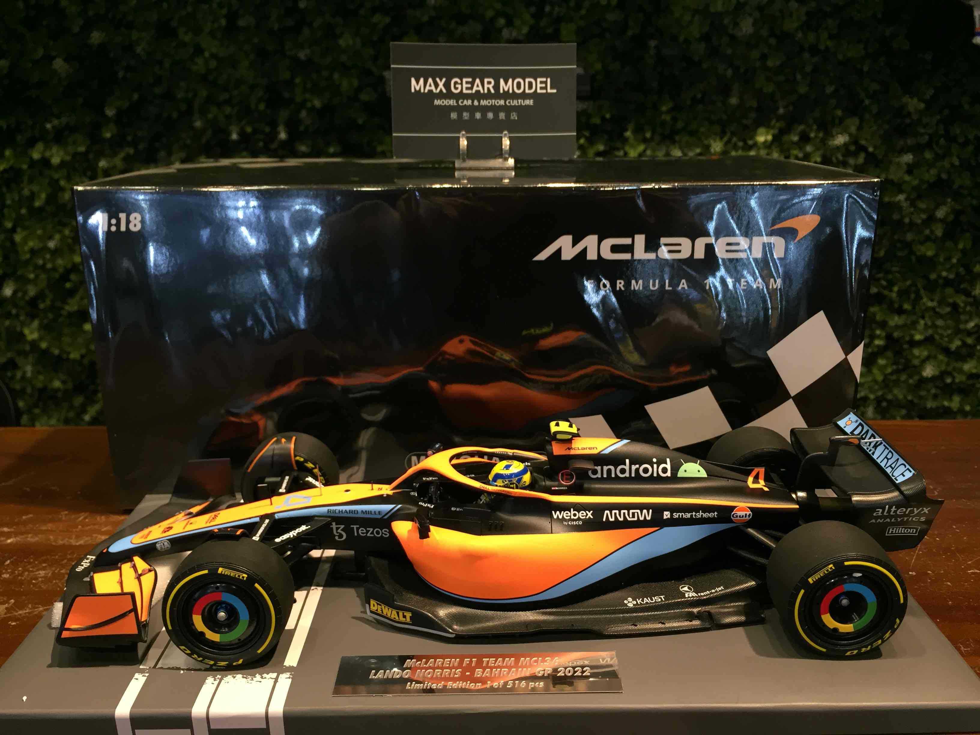 1/18 Minichamps McLaren MCL36 Lando Norris 537221804【MGM】