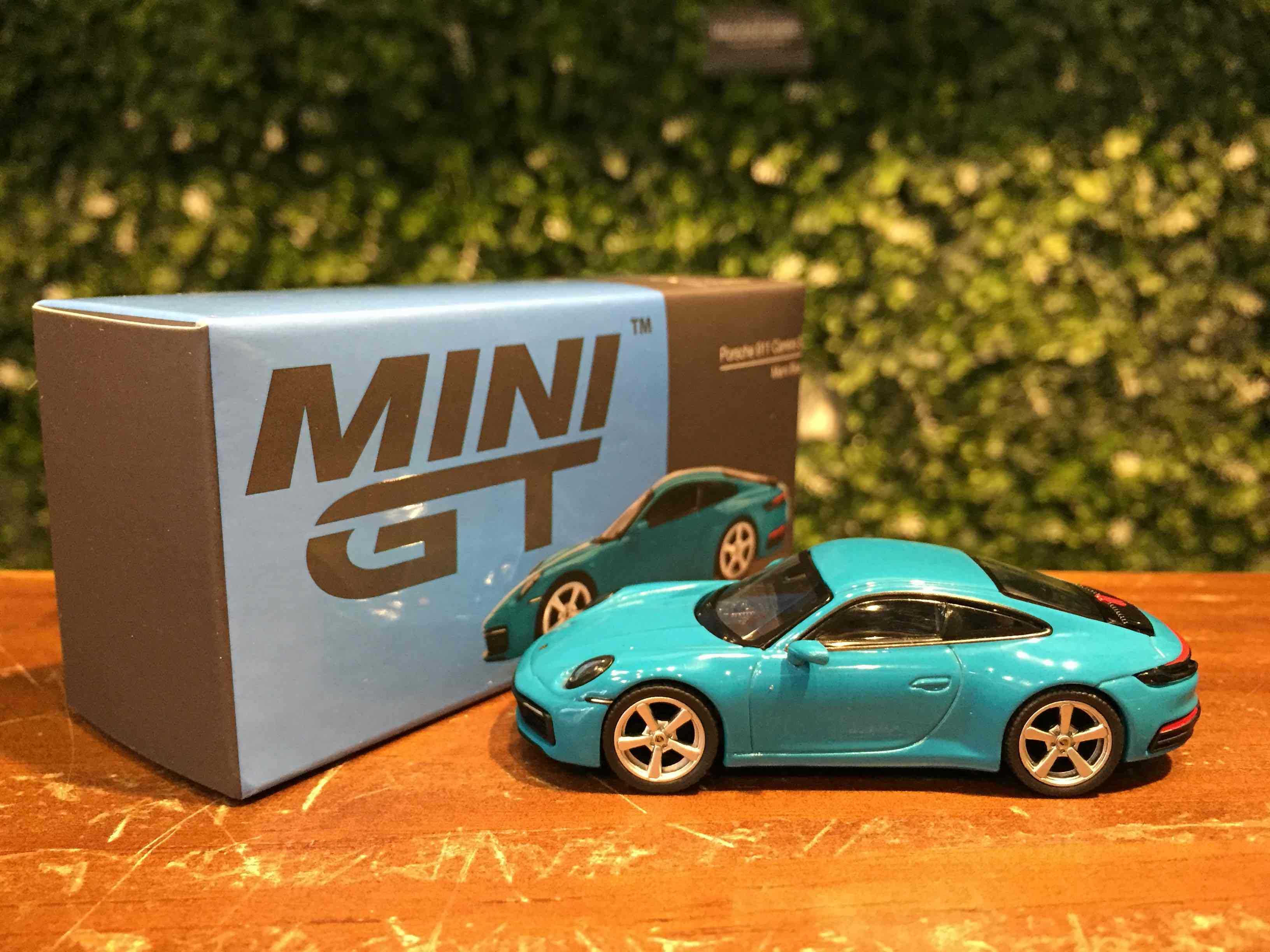 1/64 MiniGT Porsche 911 (992) Carrera S Blue MGT00435L【MGM】