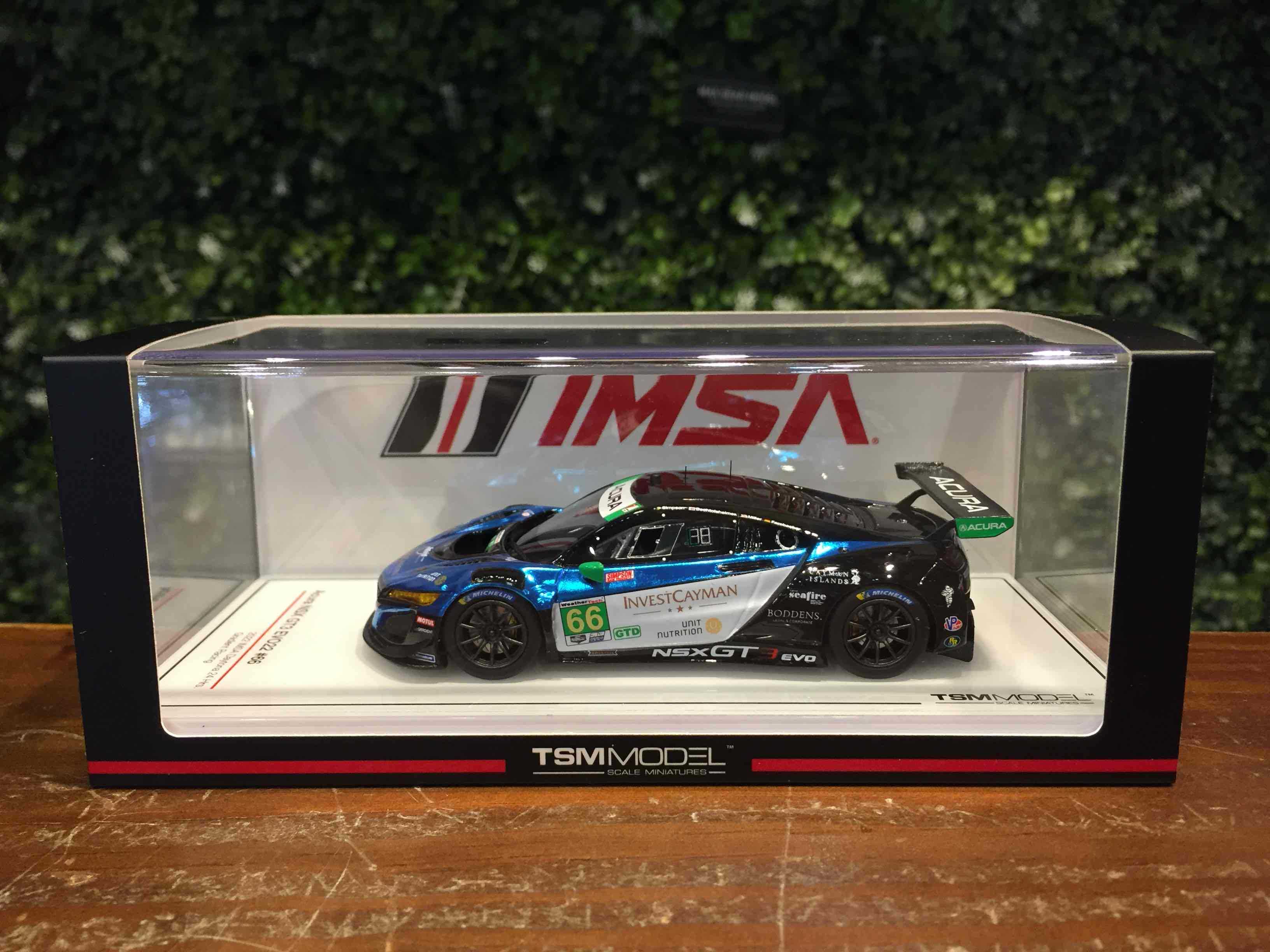 1/43 TSM Acura NSX GT3 EVO #66 IMSA 2022 TSM430681【MGM】