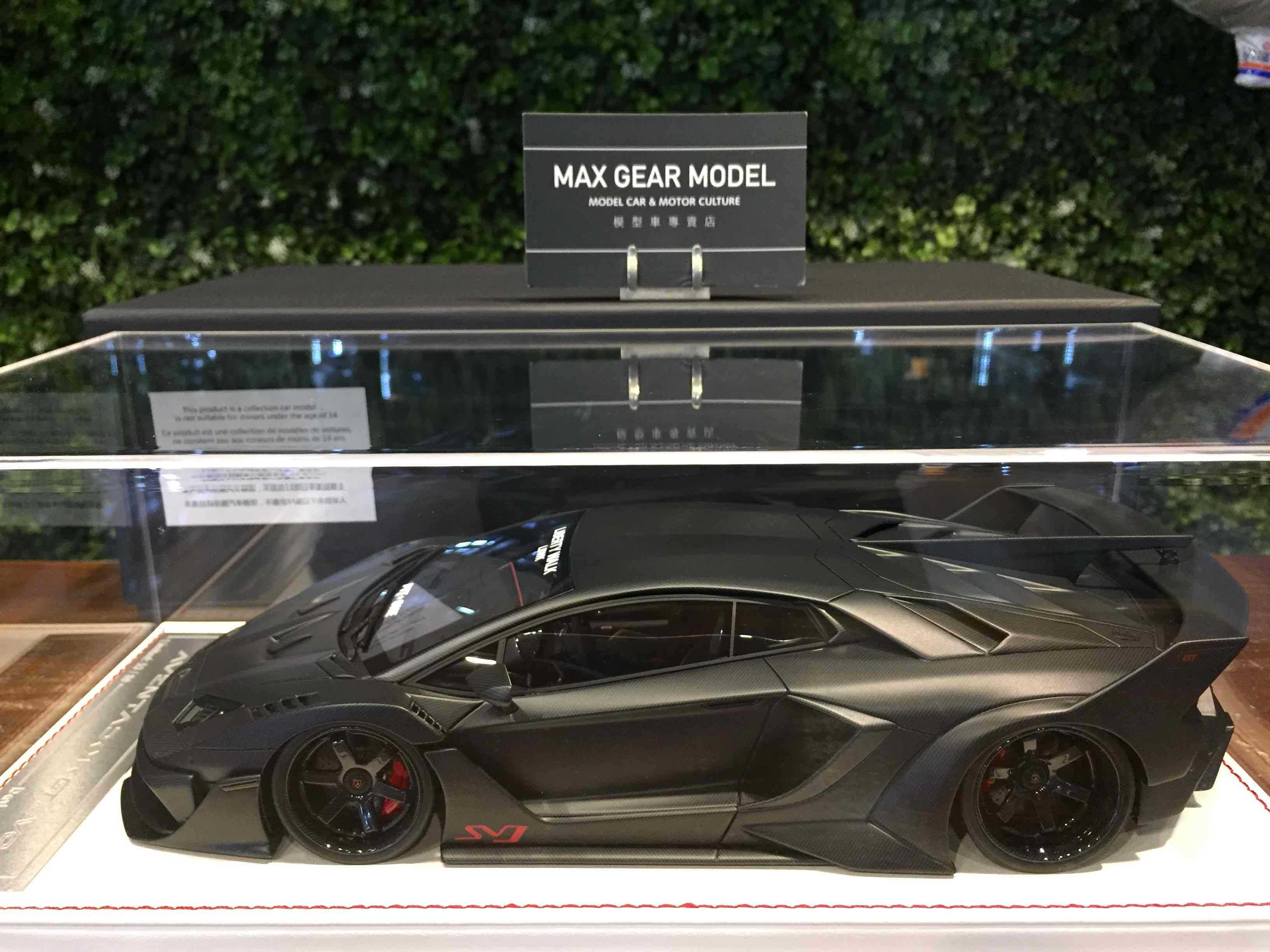 1/18 D\u0026G LBWK Aventador GT EVO Matte Carbon DG180223G【MGM】