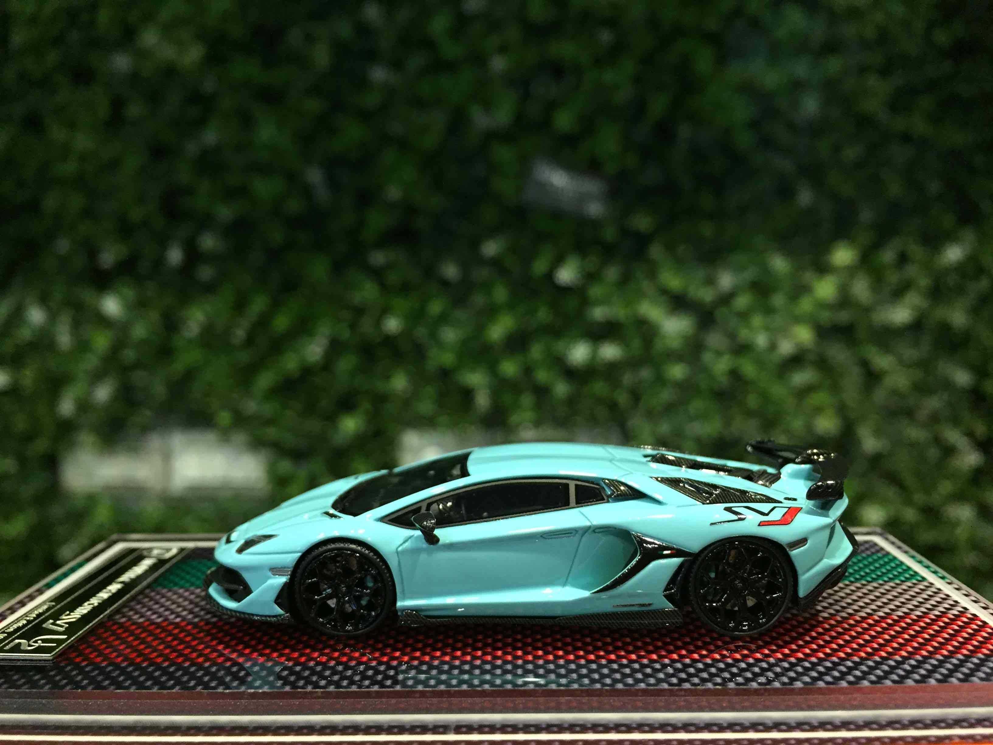 1/64 U2 Novitec Lamborghini Aventador SVJ Miami Blue【MGM】