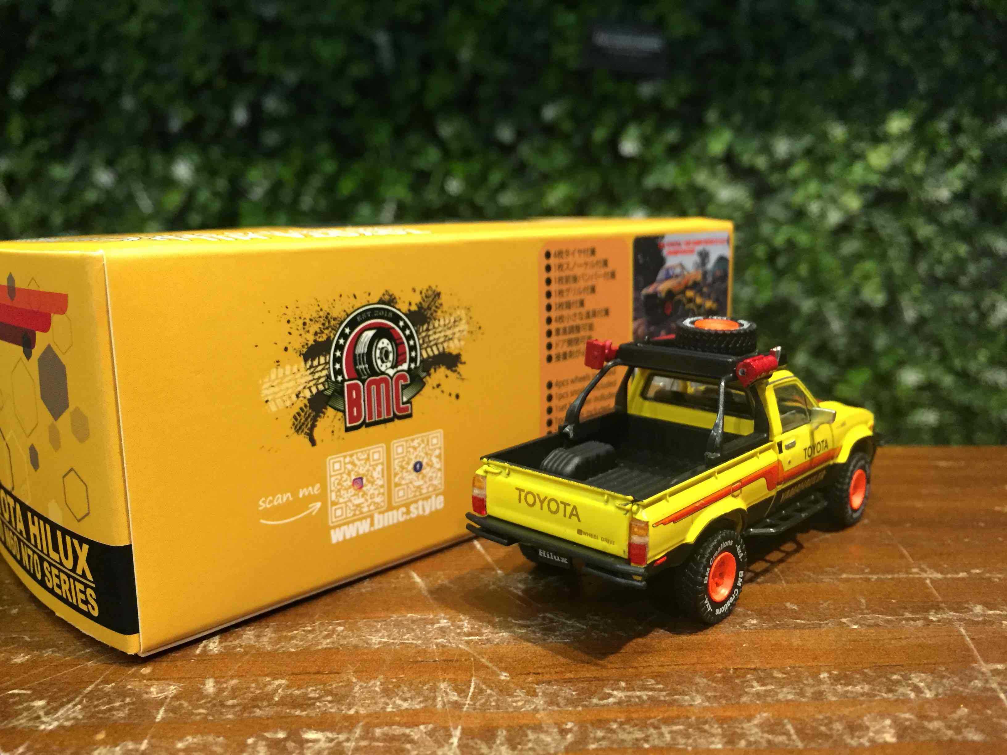 1/64 BMC Toyota Hilux N60 N70 1980 Yellow 64B0386【MGM】