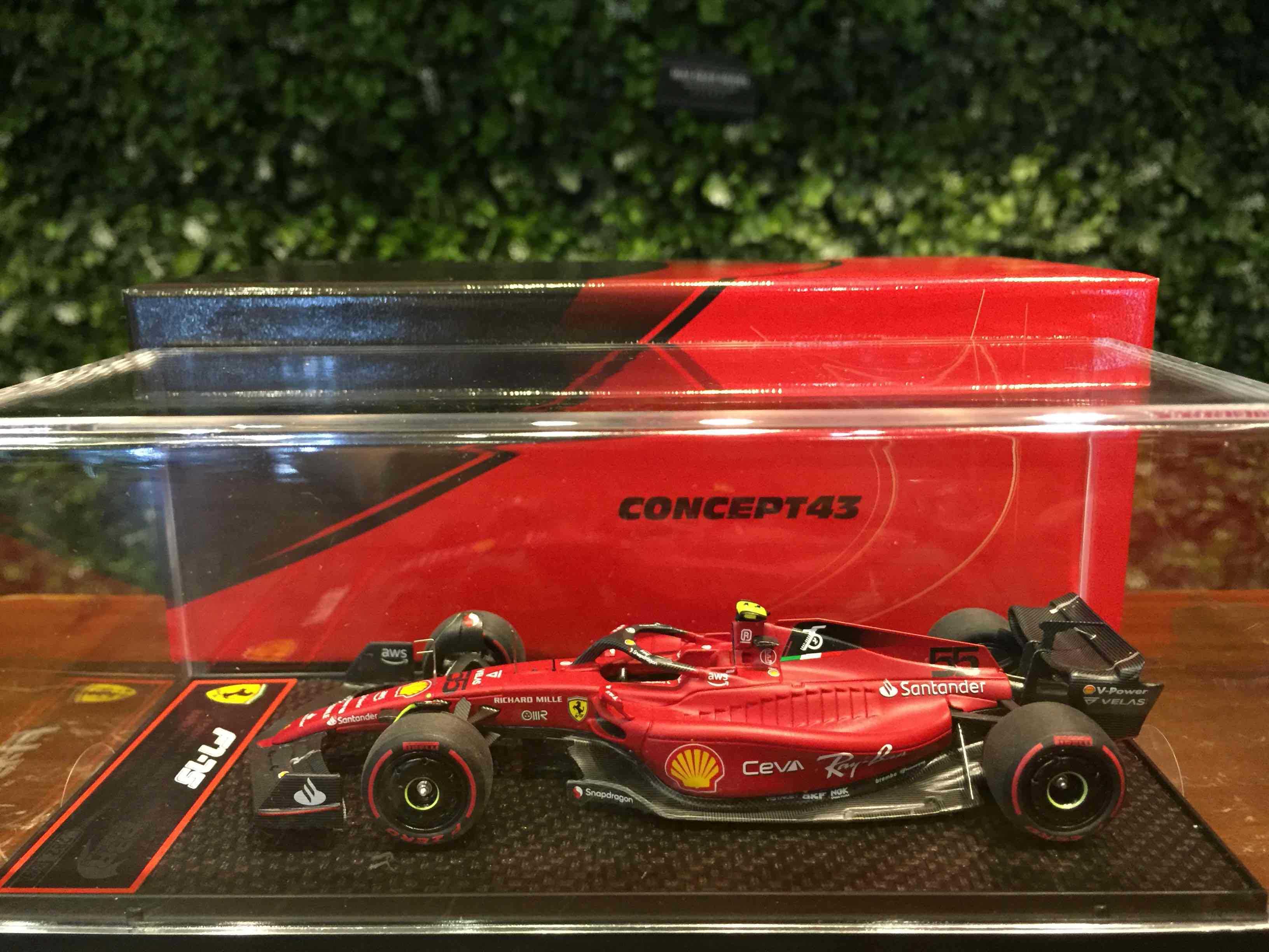 1/43 BBR Ferrari F1-75 Carlo Sainz Bahrain GP BBRC275B【MGM】