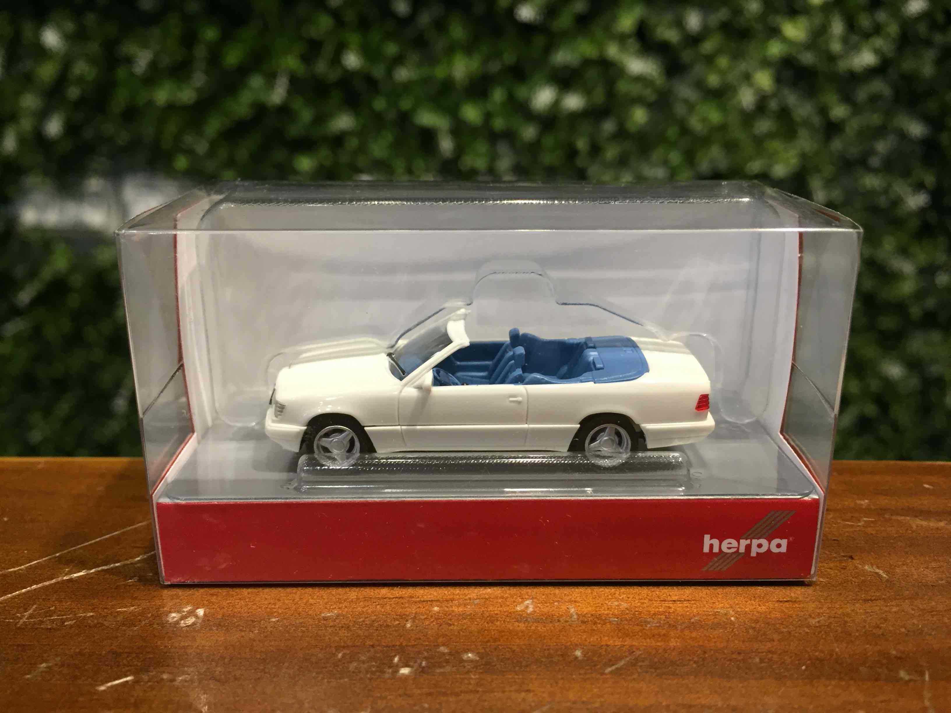 1/87 Herpa Mercedes-Benz 320 CE Cabrio W124 White【MGM】