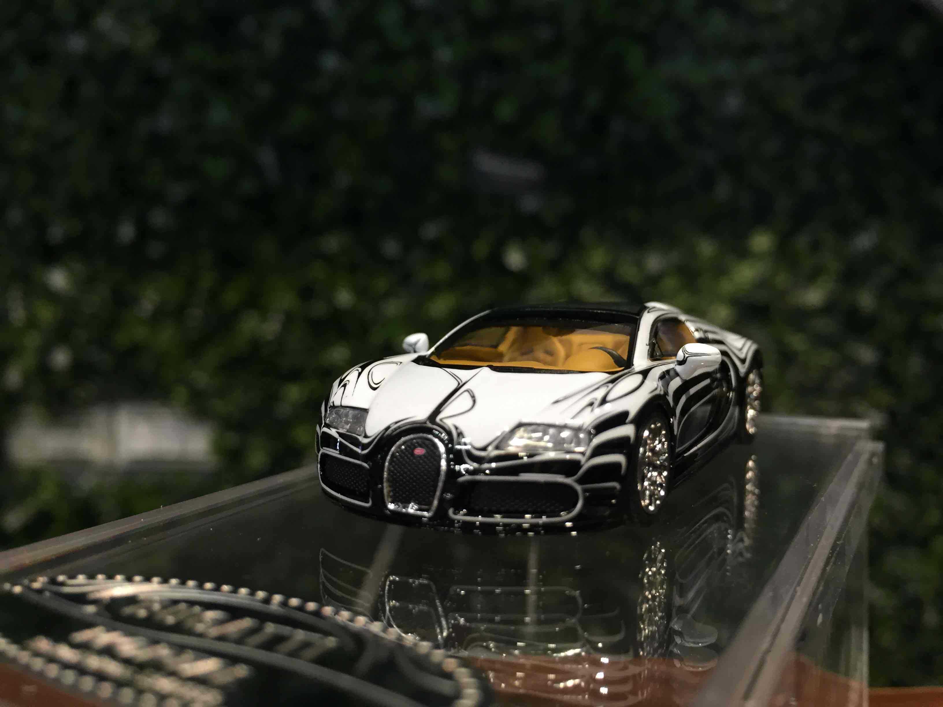 1/64 Mortal Bugatti Veyron Black/White【MGM】