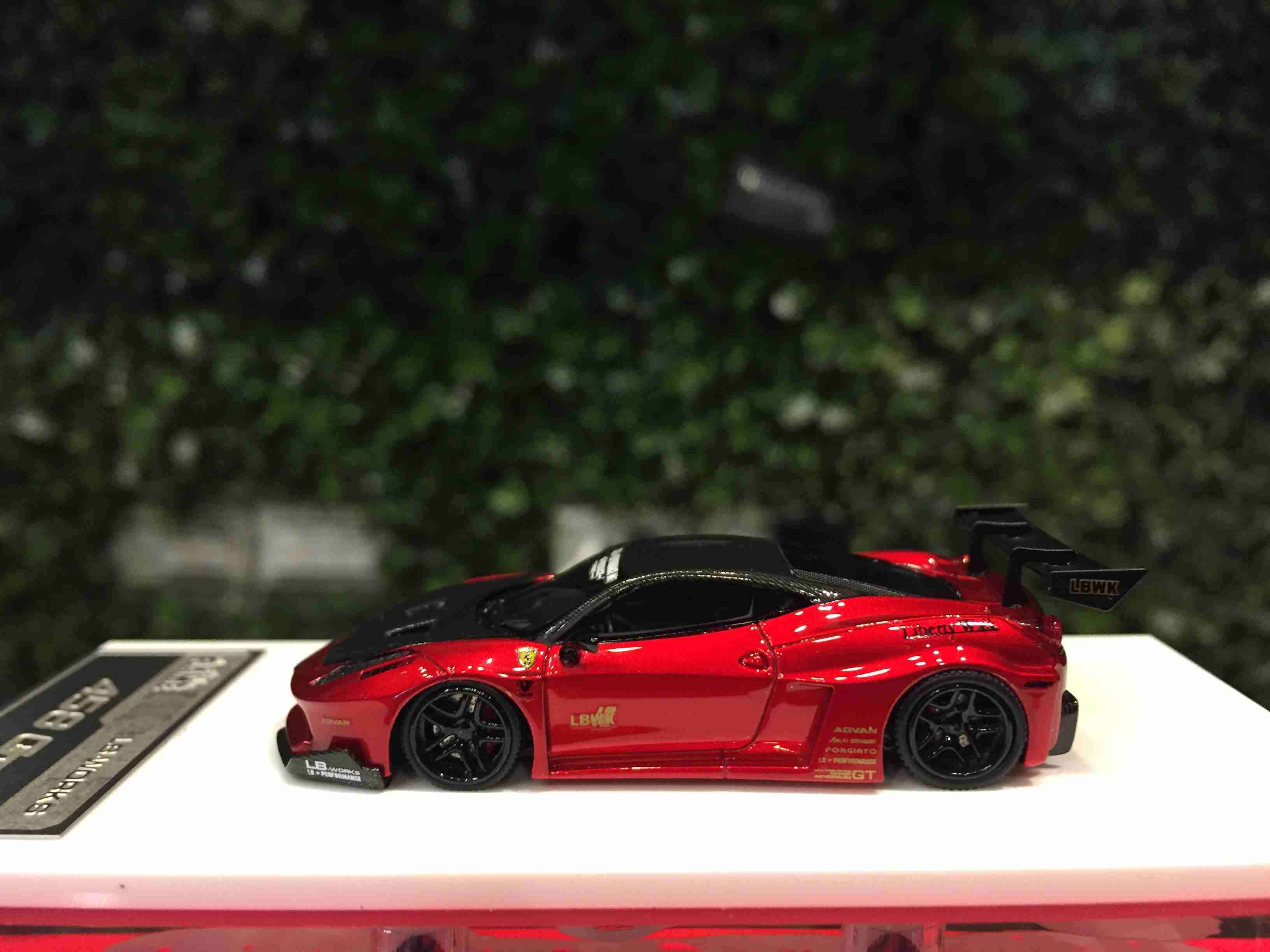 1/64 Flame LB WORKS フェラーリ 458 GTメタリックレッド Flame 1:64